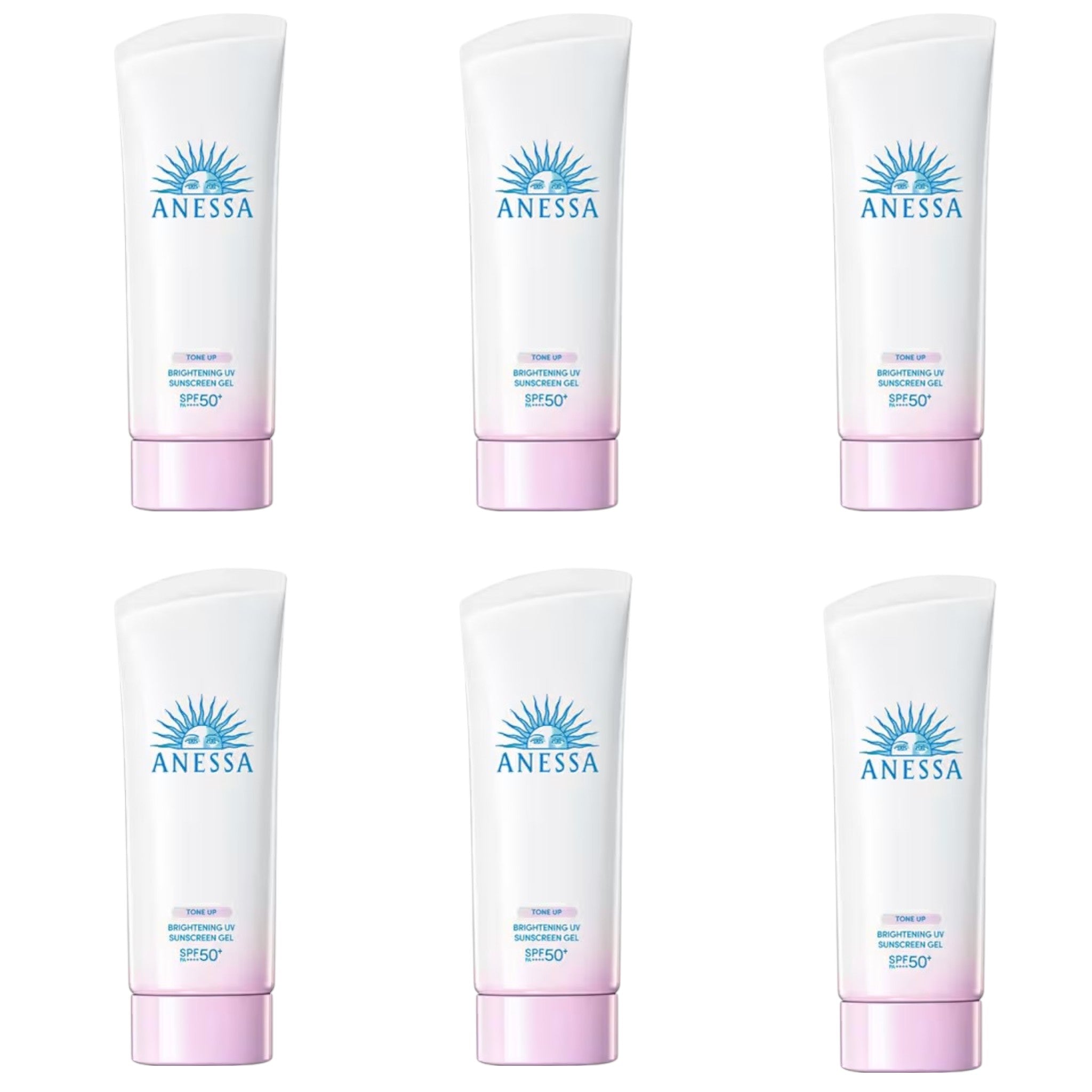 ANESSA Brightening UV Gel N 90g SPF50+ PA++++ (6 Packs)