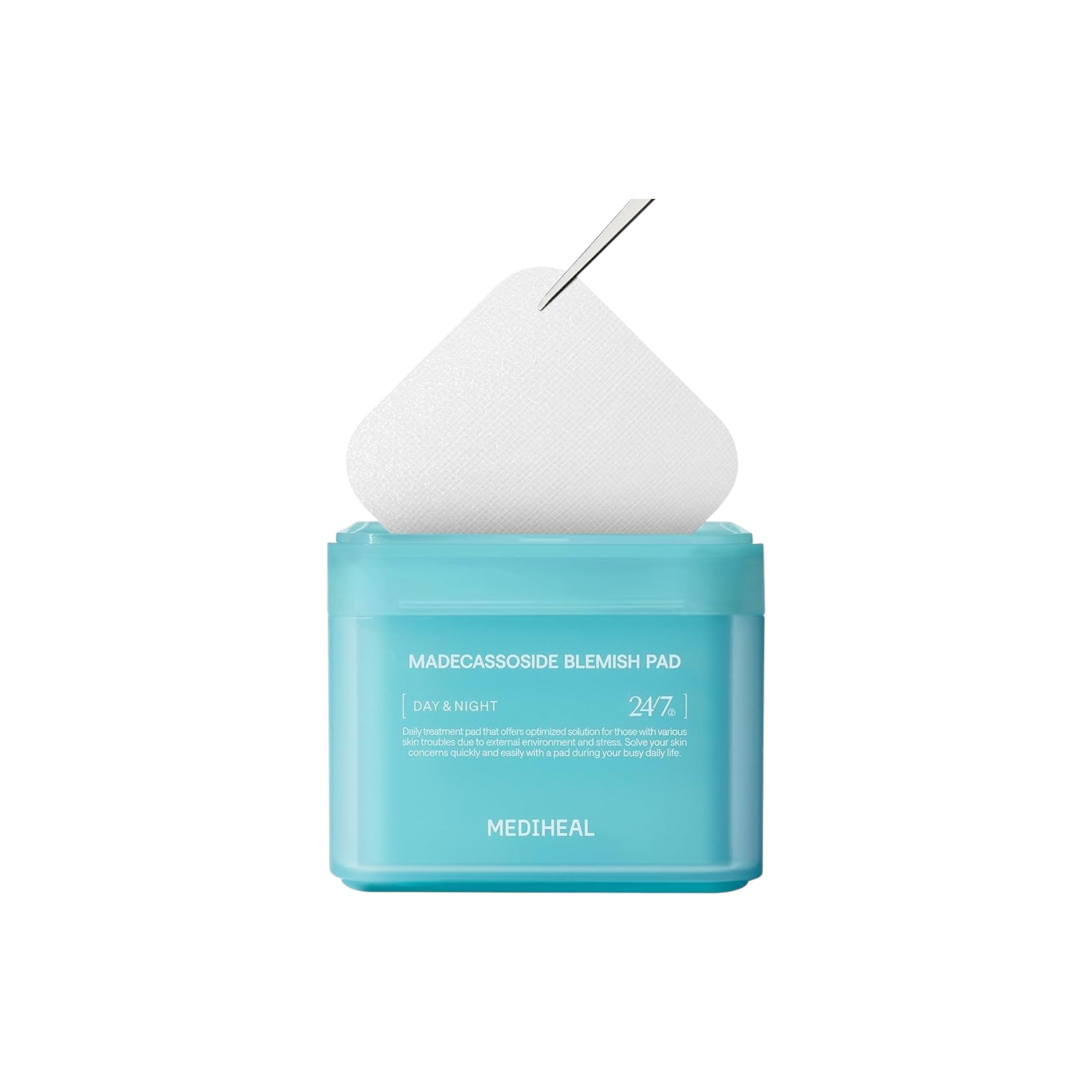 MEDIHEAL Square Toner Pads Madecassoside 100 Pads 170ml (1 Pack)