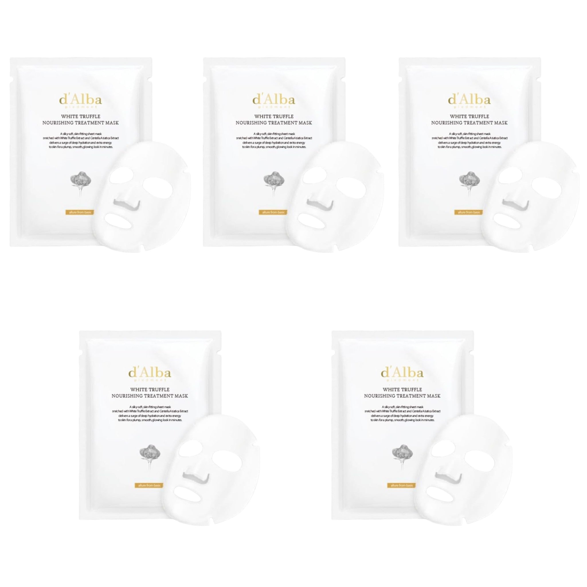 d'Alba White Truffle Nourishing Treatment Mask 5 Sheets (5 Packs)