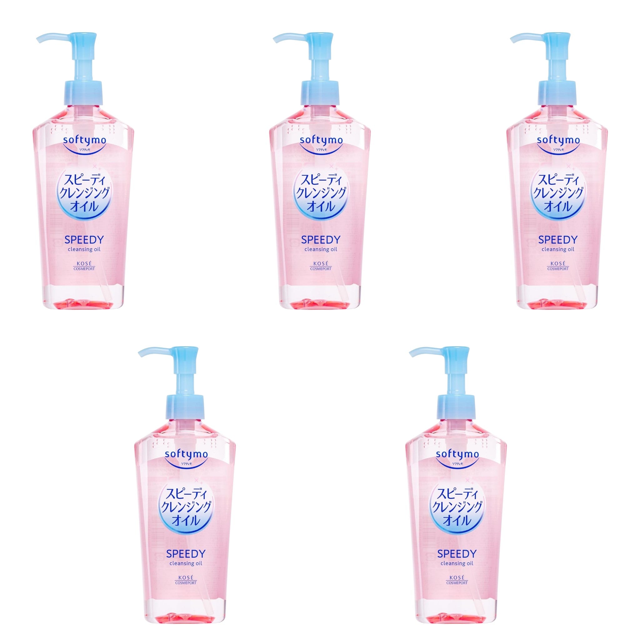 KOSE Softymo Speedy Cleansing Oil 8.12 fl oz (240ml) – 5 Packs