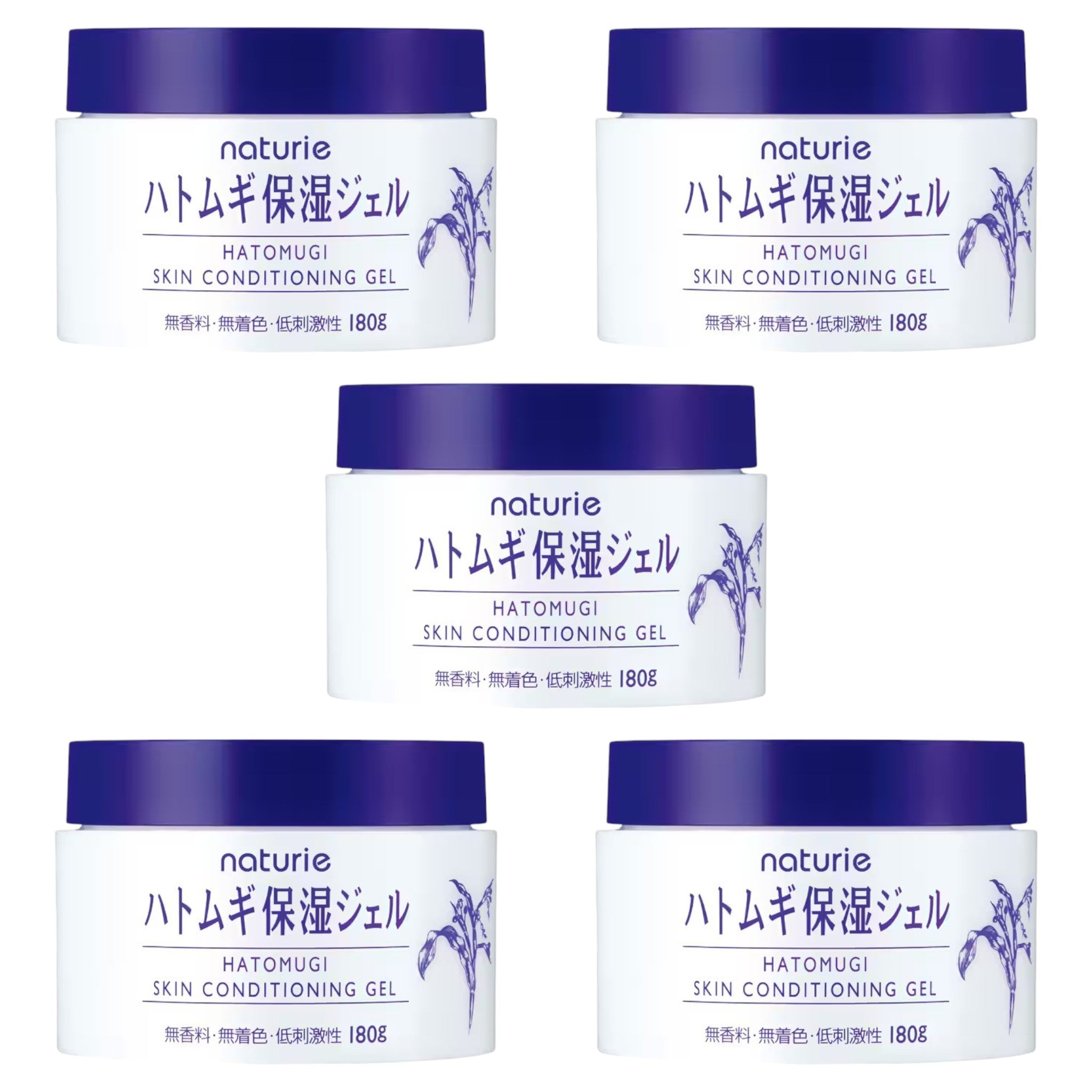 Hatomugi Skin Conditioning Gel 6.35 oz (180g) โ 5 Packs