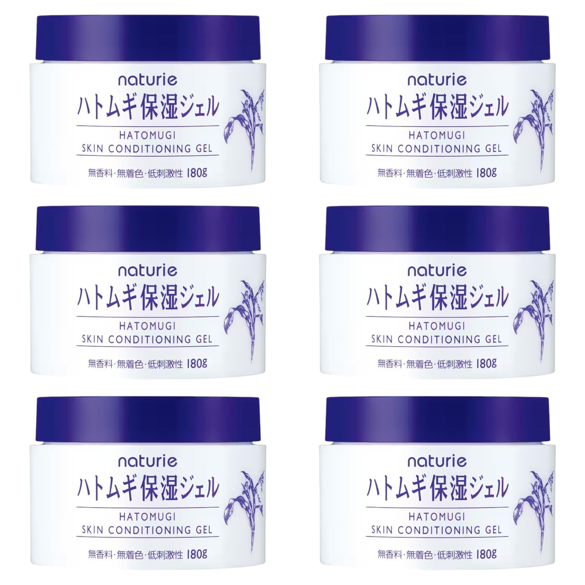 Hatomugi Skin Conditioning Gel 6.35 oz (180g) โ 6 Packs