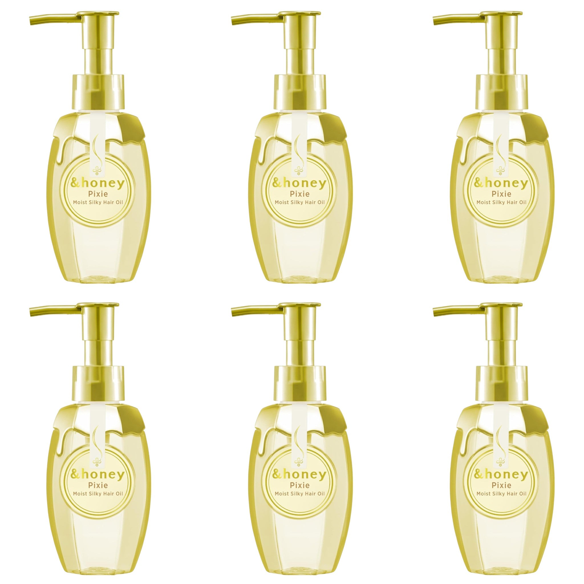&honey Pixie Moist Silky Hair Oil 3.4 fl oz (100mL) × 6