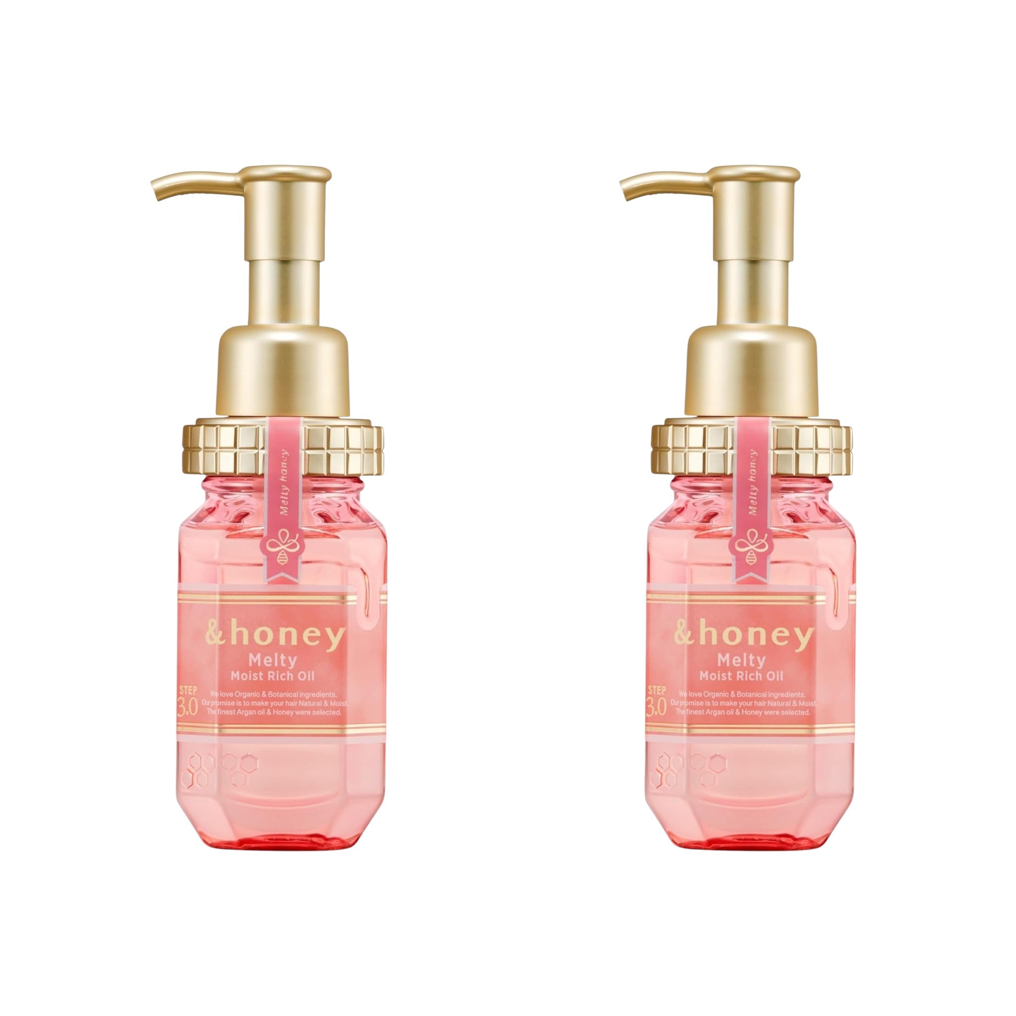&honey Melty Moist Rich Hair Oil 3.4 fl oz (100mL) × 2