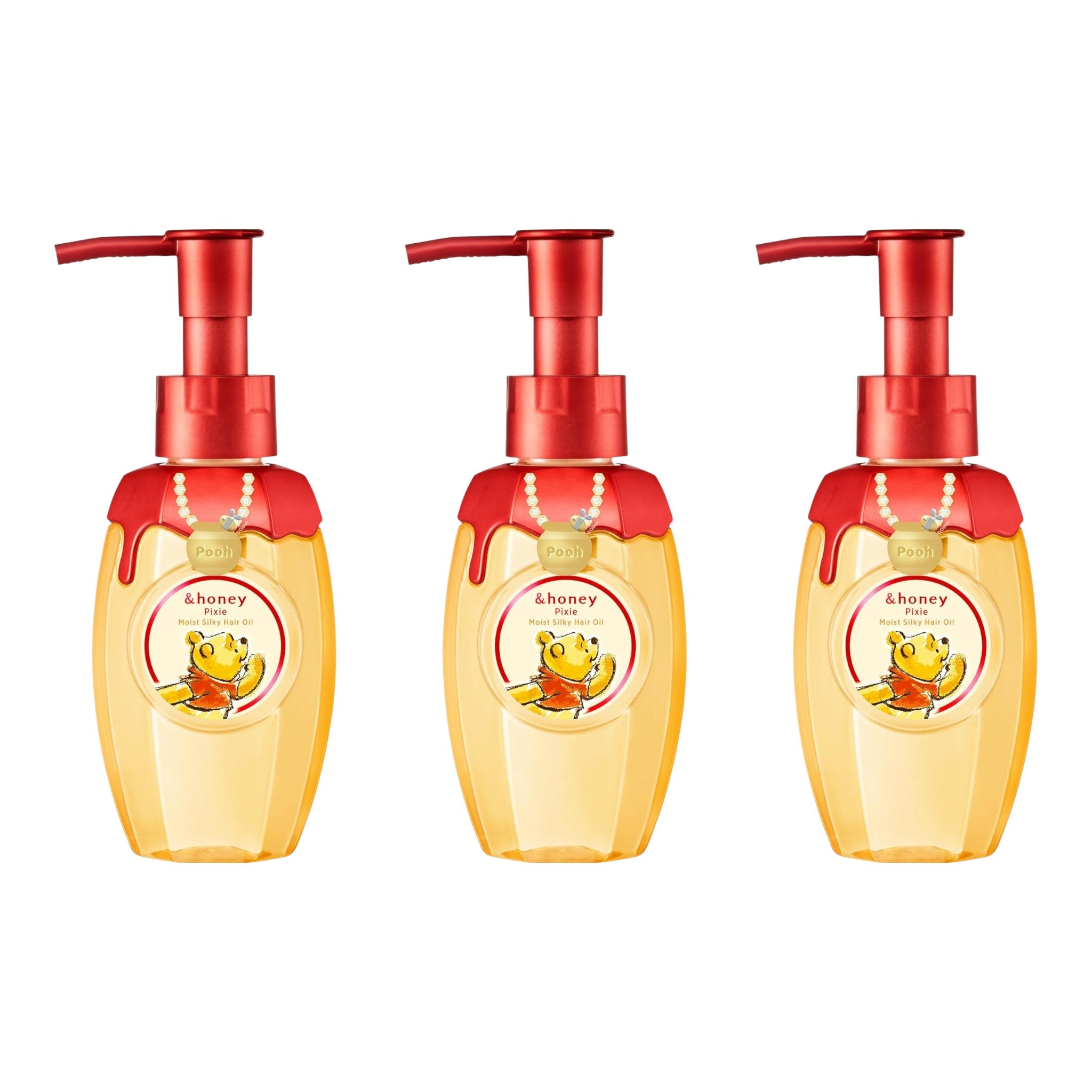 &honey Pixie Moist Silky Hair Oil 3.4 fl oz (100mL) × 3
