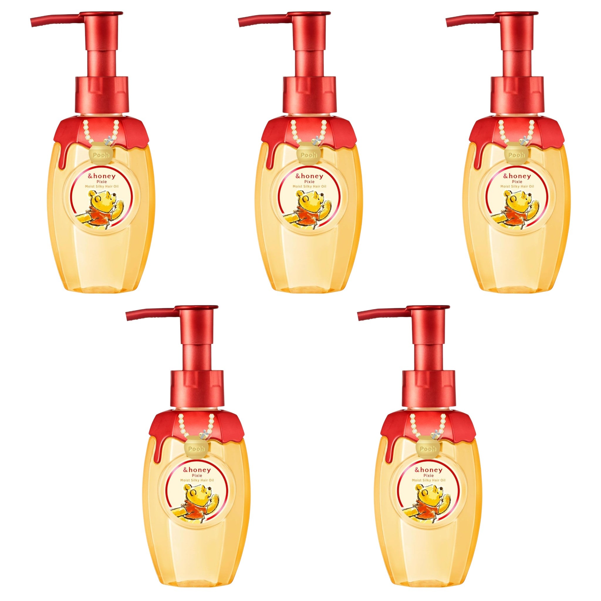 &honey Pixie Moist Silky Hair Oil 3.4 fl oz (100mL) × 5