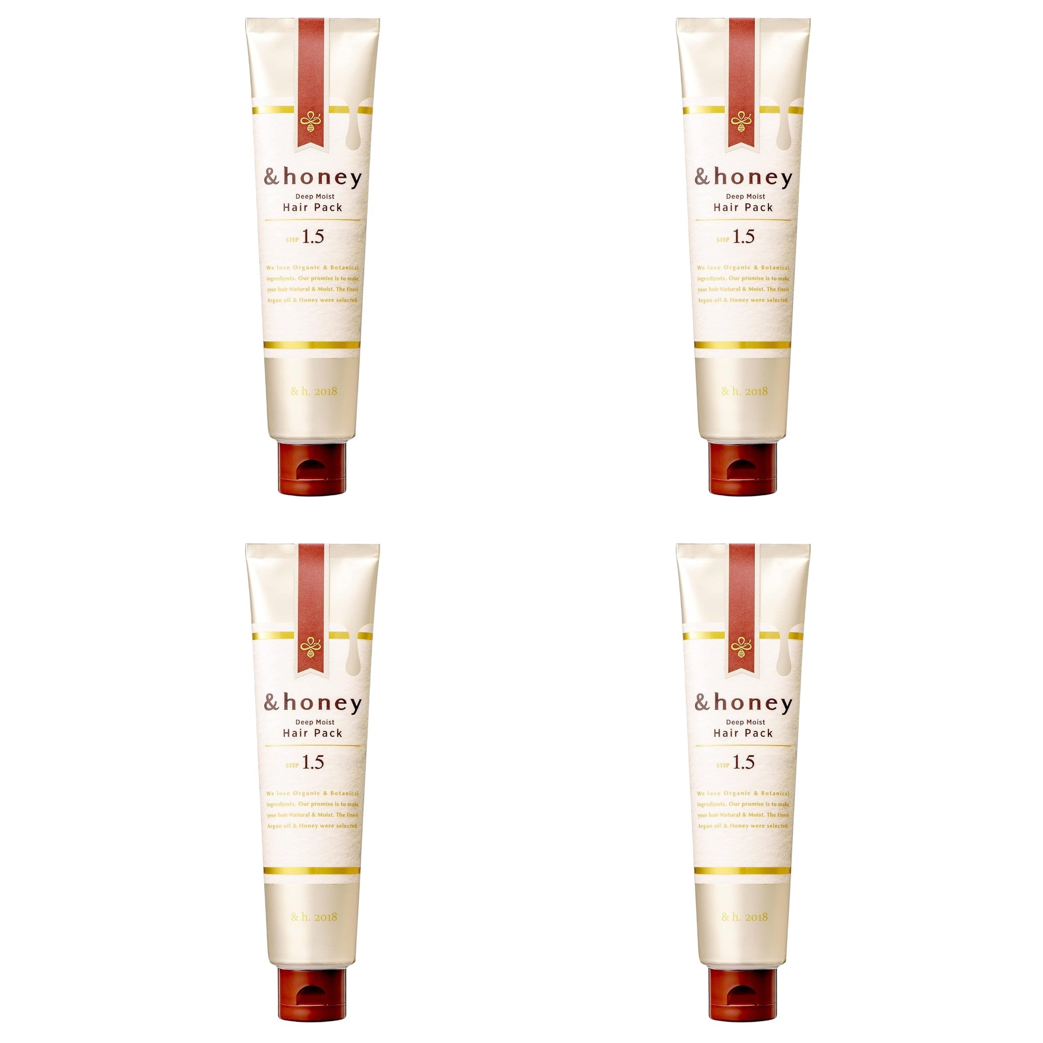 &honey Deep Moist Hair Pack 1.5 4.6 oz (130g) × 4