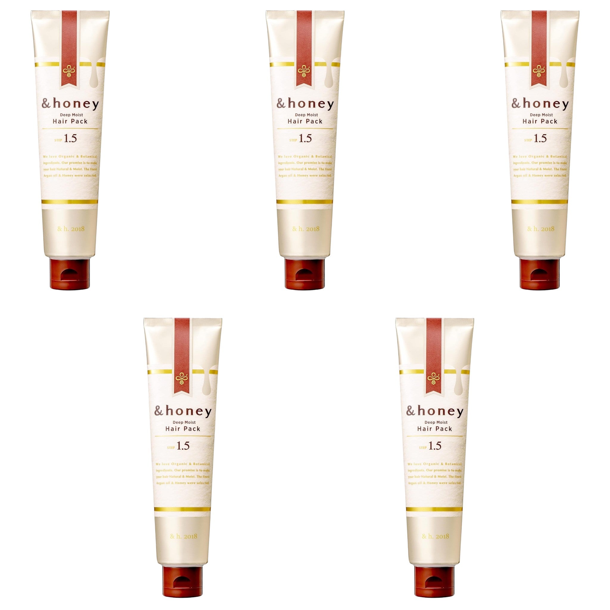 &honey Deep Moist Hair Pack 1.5 4.6 oz (130g) × 5