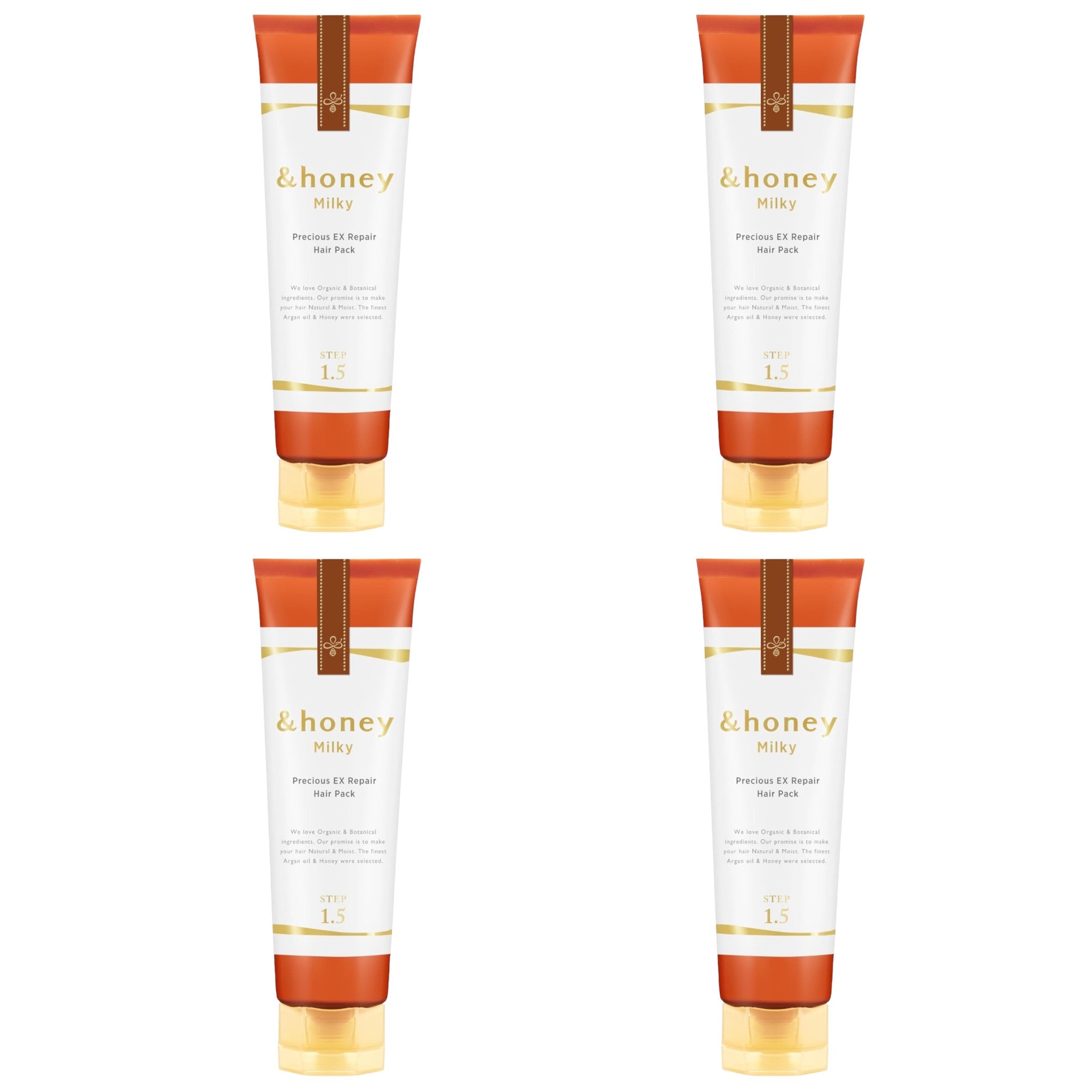 &honey Milky Precious EX Repair Hair Pack Creamy 4.6 oz (130g) × 4