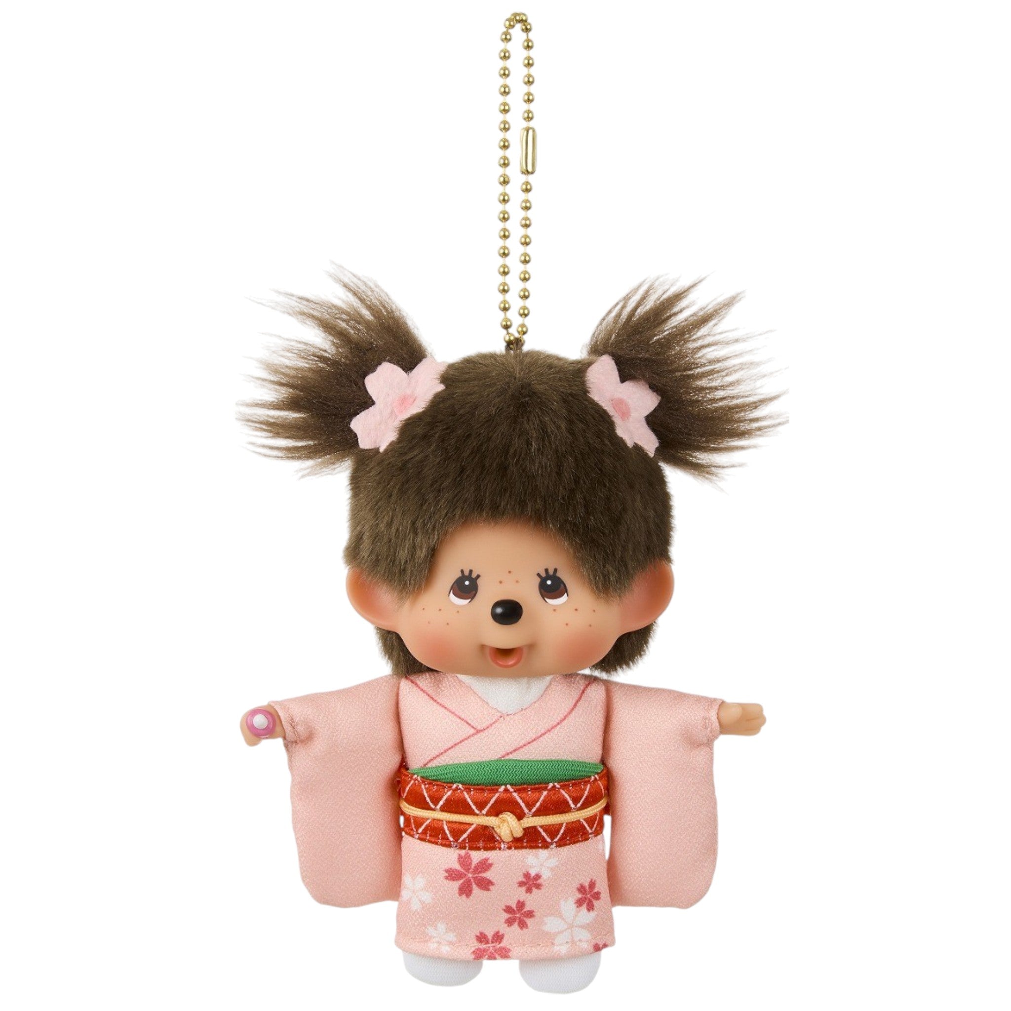 Monchhichi Sakura Kimono Schlüsselanhänger Plüsch