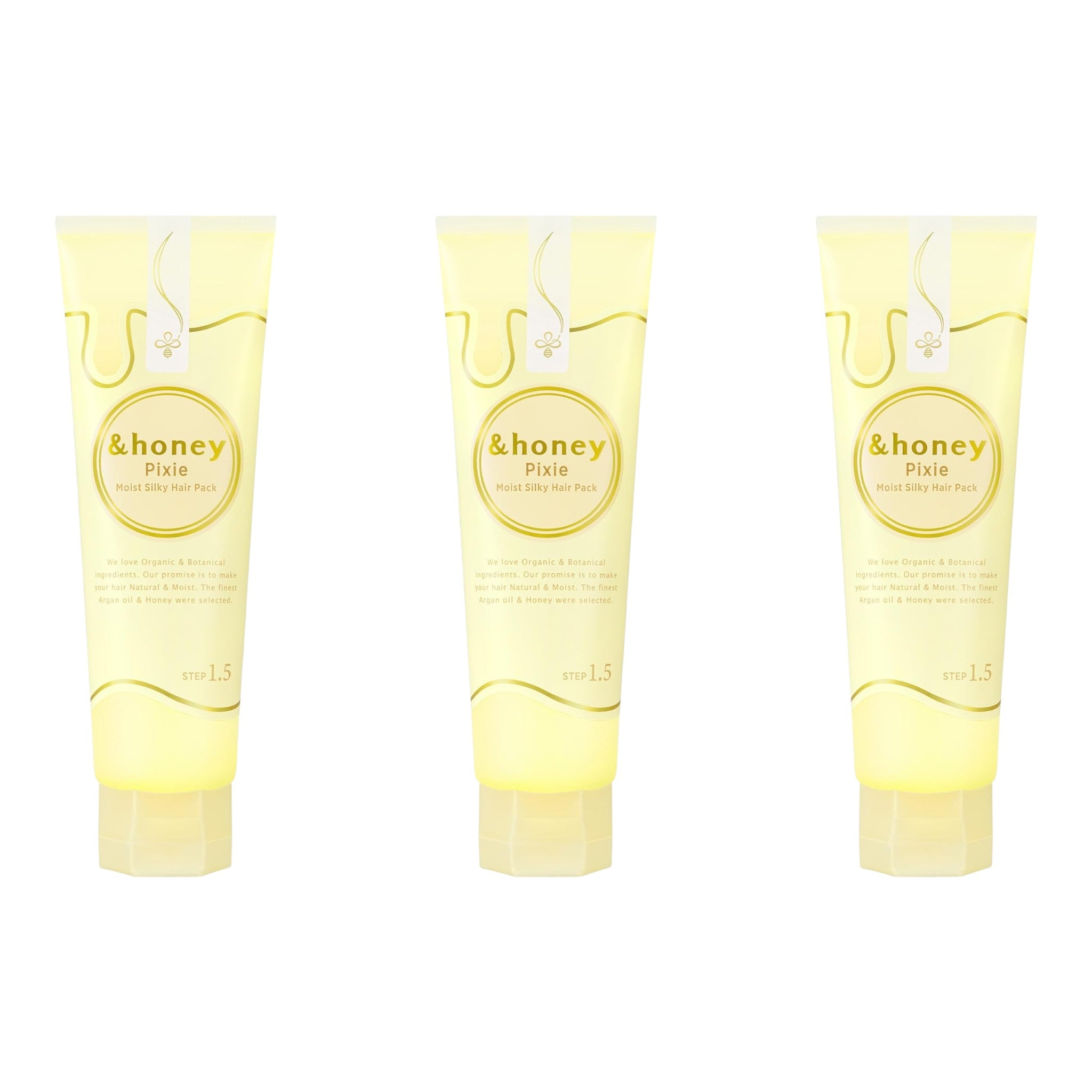 &honey Pixie Moist Silky Hair Pack 1.5 4.6 oz (130g) × 3