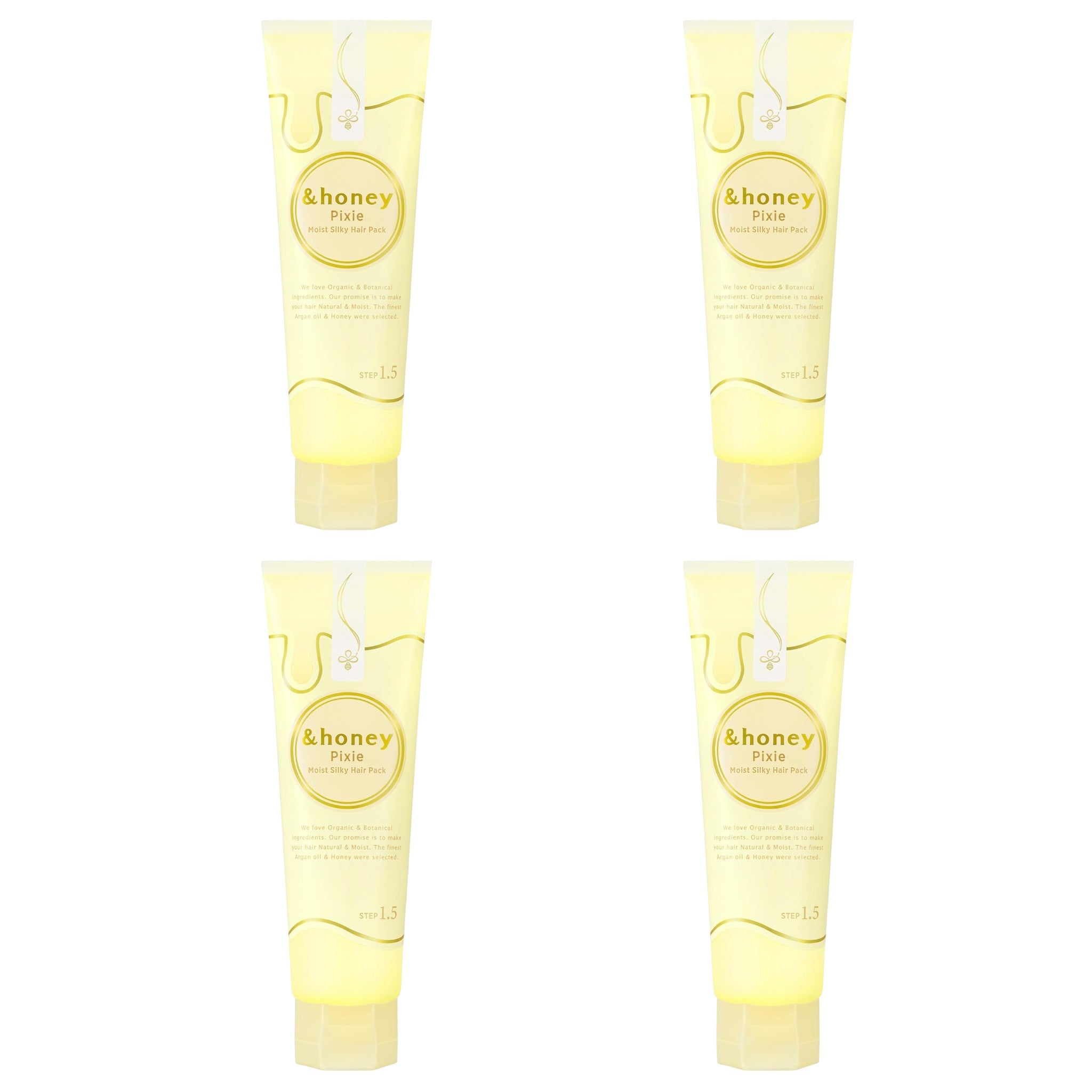 &honey Pixie Moist Silky Hair Pack 1.5 4.6 oz (130g) × 4