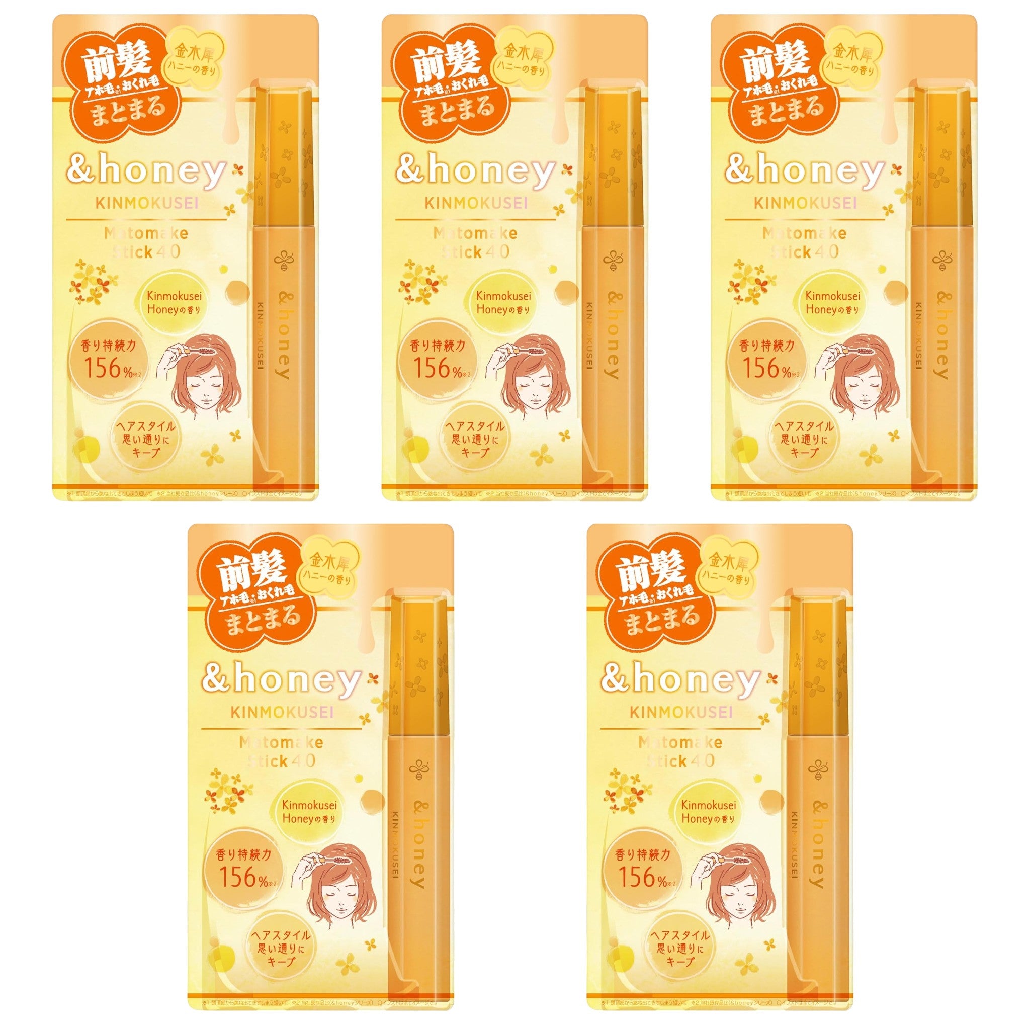 &honey Kinmokusei Matomake Stick 4.0 0.32 oz (9g) ×5