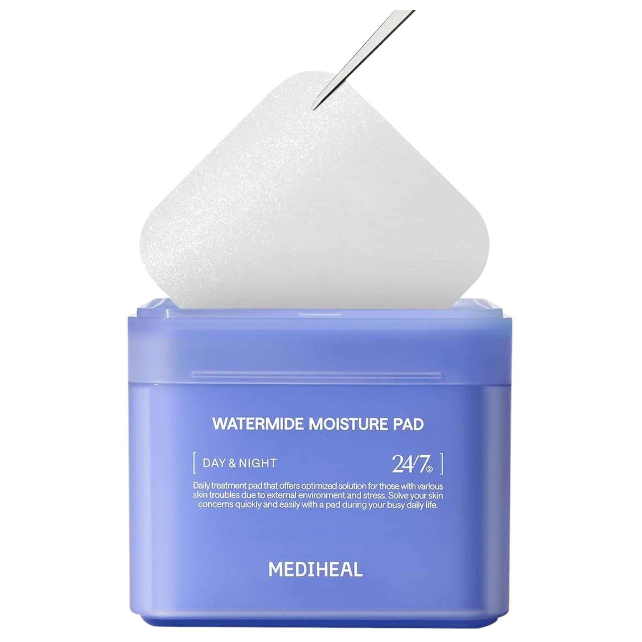 MEDIHEAL Square Toner Pad Watermide 100 Pads 170mL (1–6 Packs)