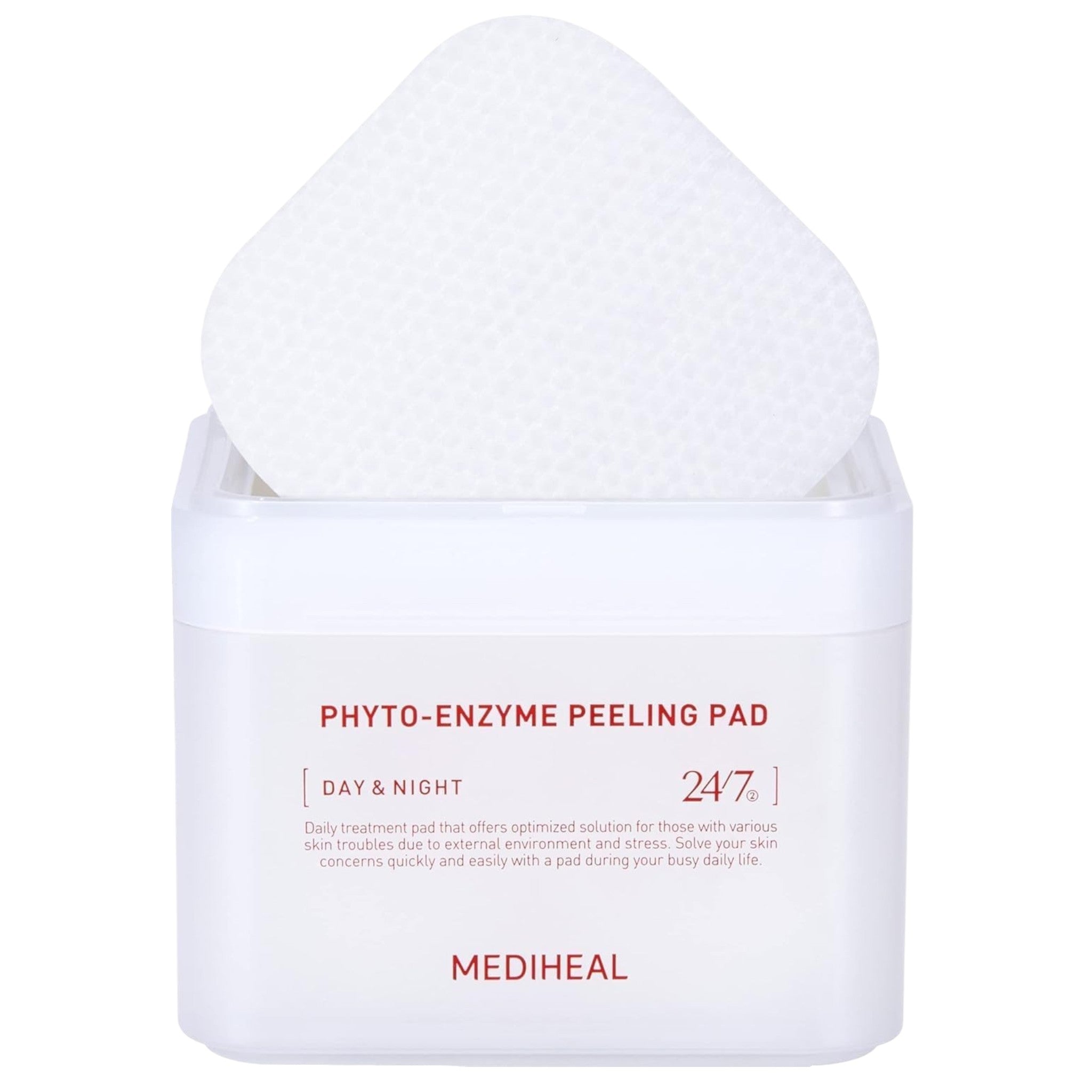 MEDIHEAL Square Toner Pad Phytoenzyme 100 Pads 200mL (1–6 Packs)