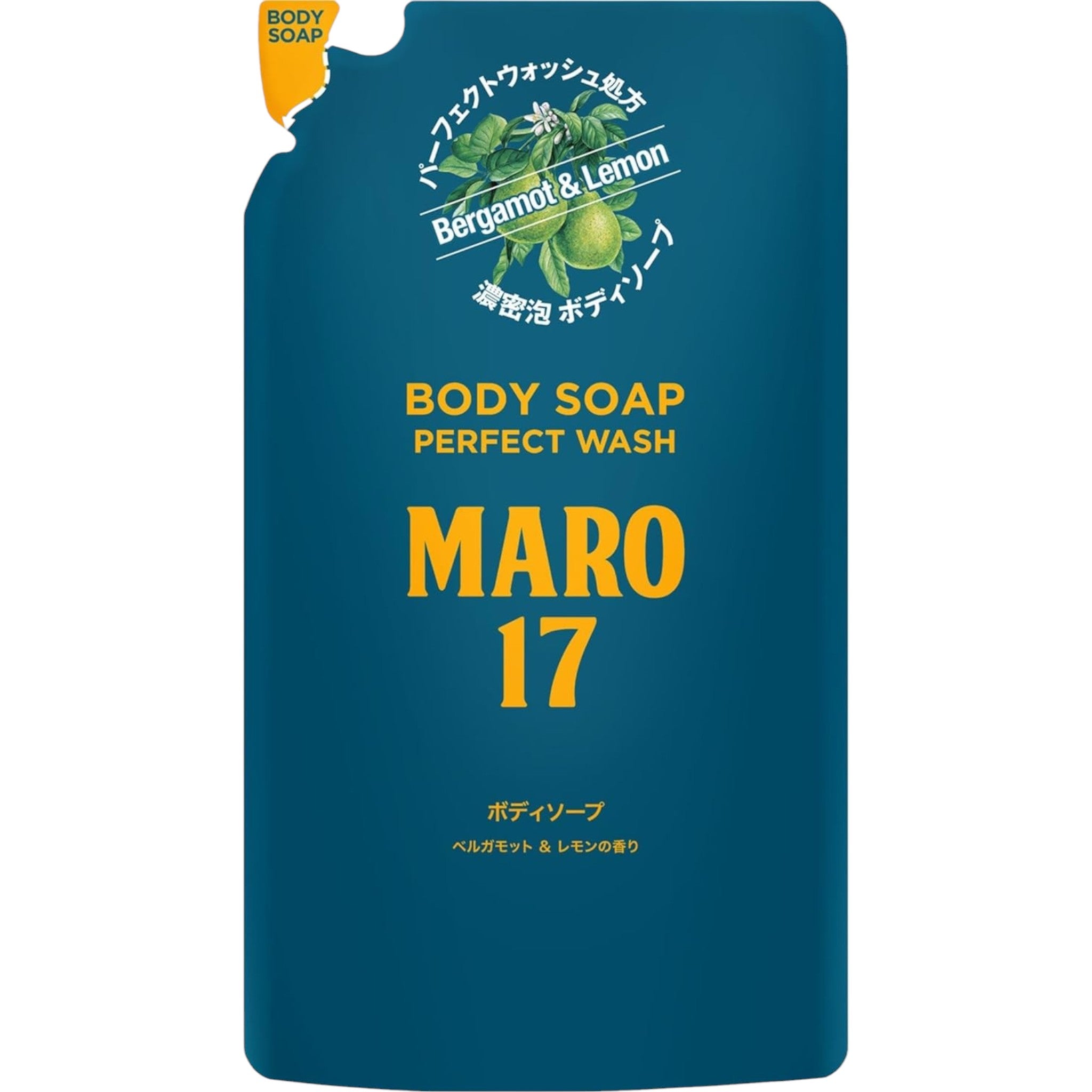MARO17 Perfect Body Soap Refill Bergamot & Lemon Scent 400ml