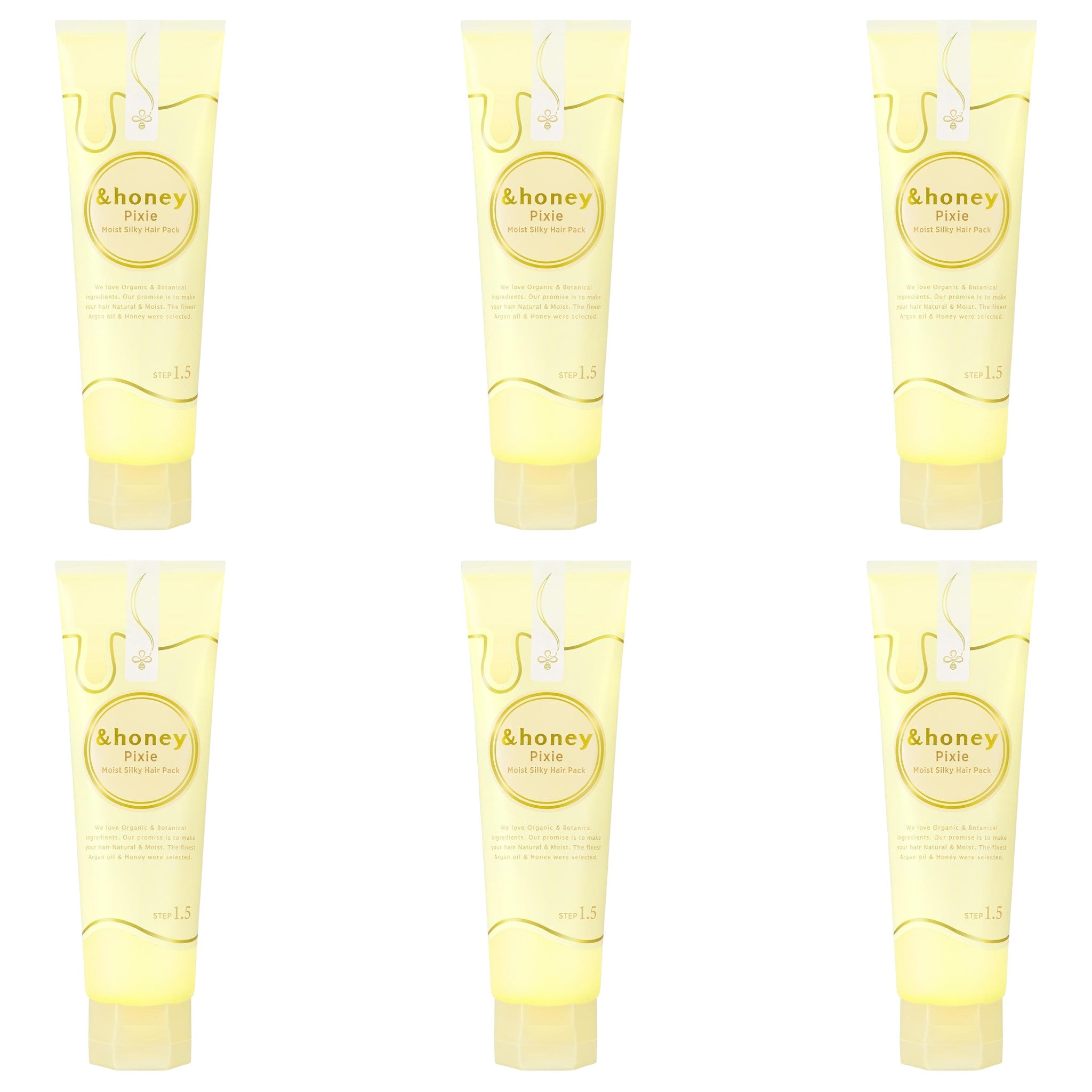 &honey Pixie Moist Silky Hair Pack 1.5 4.6 oz (130g) × 6