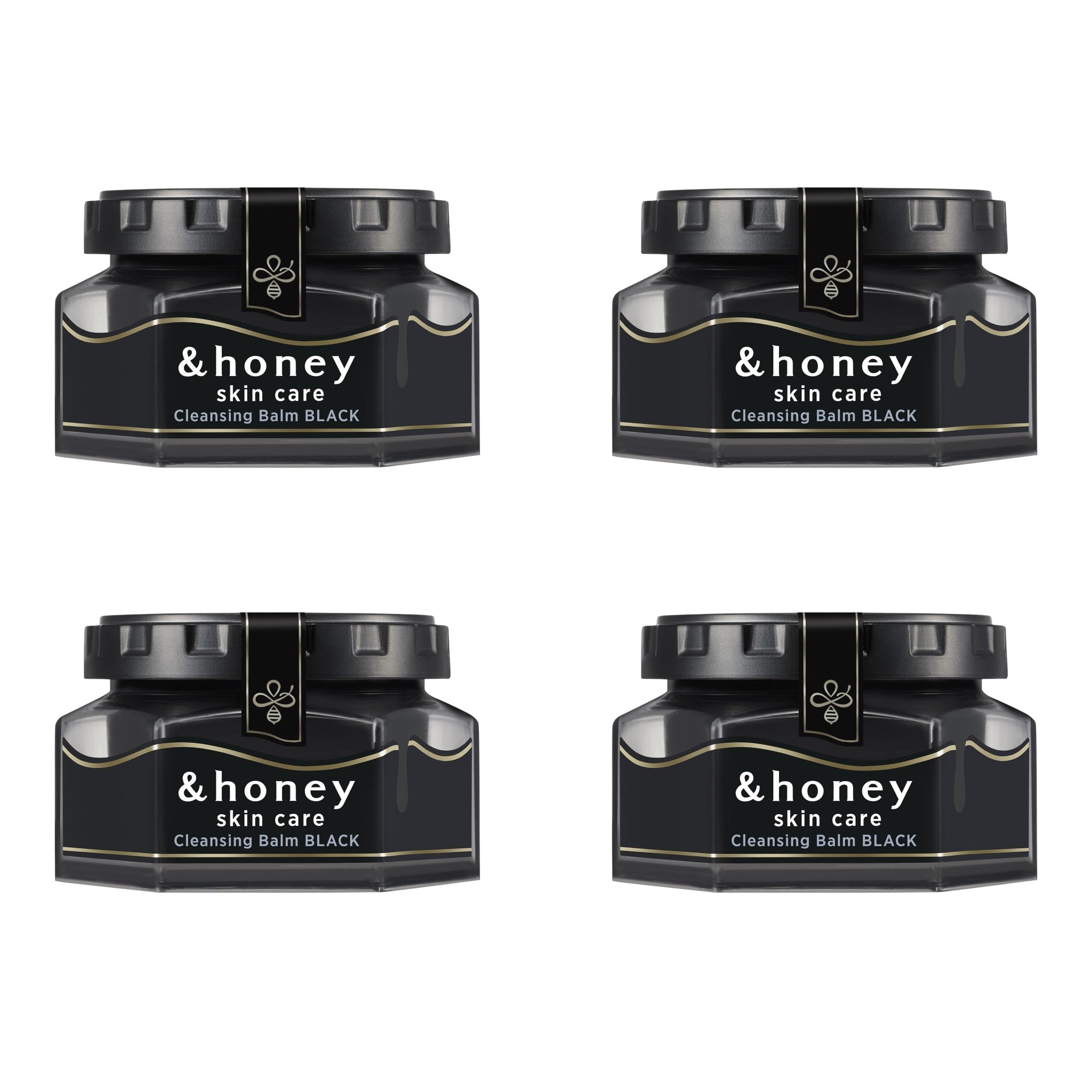 &honey Cleansing Balm Black 3.17 oz (90g) – 4 Packs