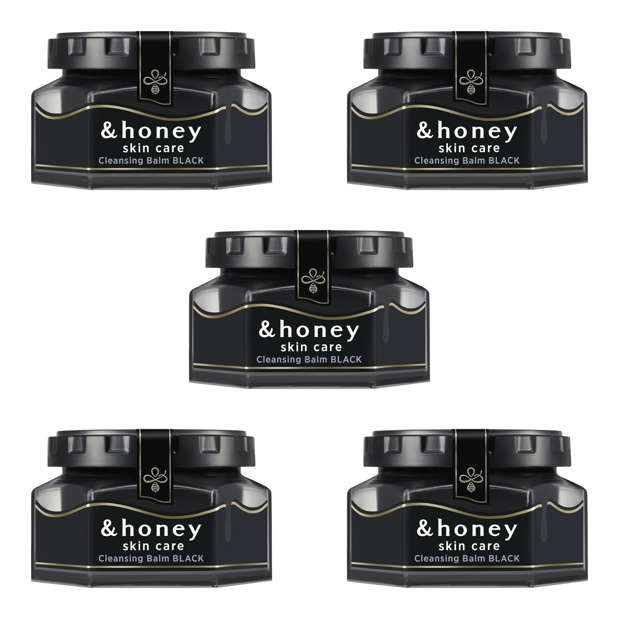 &honey Cleansing Balm Black 3.17 oz (90g) – 5 Packs