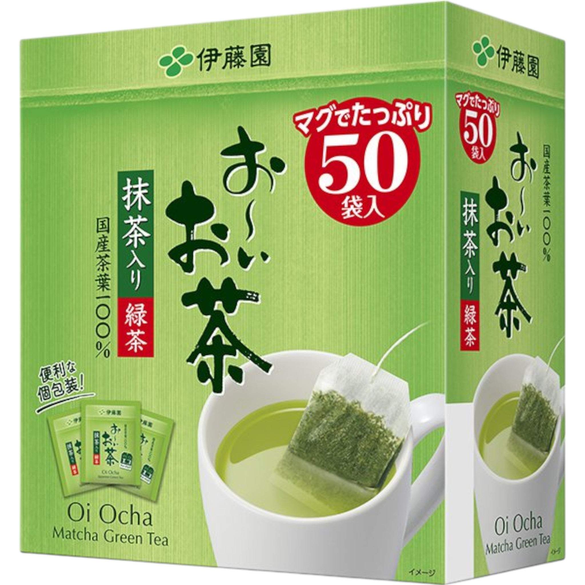 Ito En Oi Ocha Green Tea with Matcha Eco Tea Bags 1.8g ร 50 Bags
