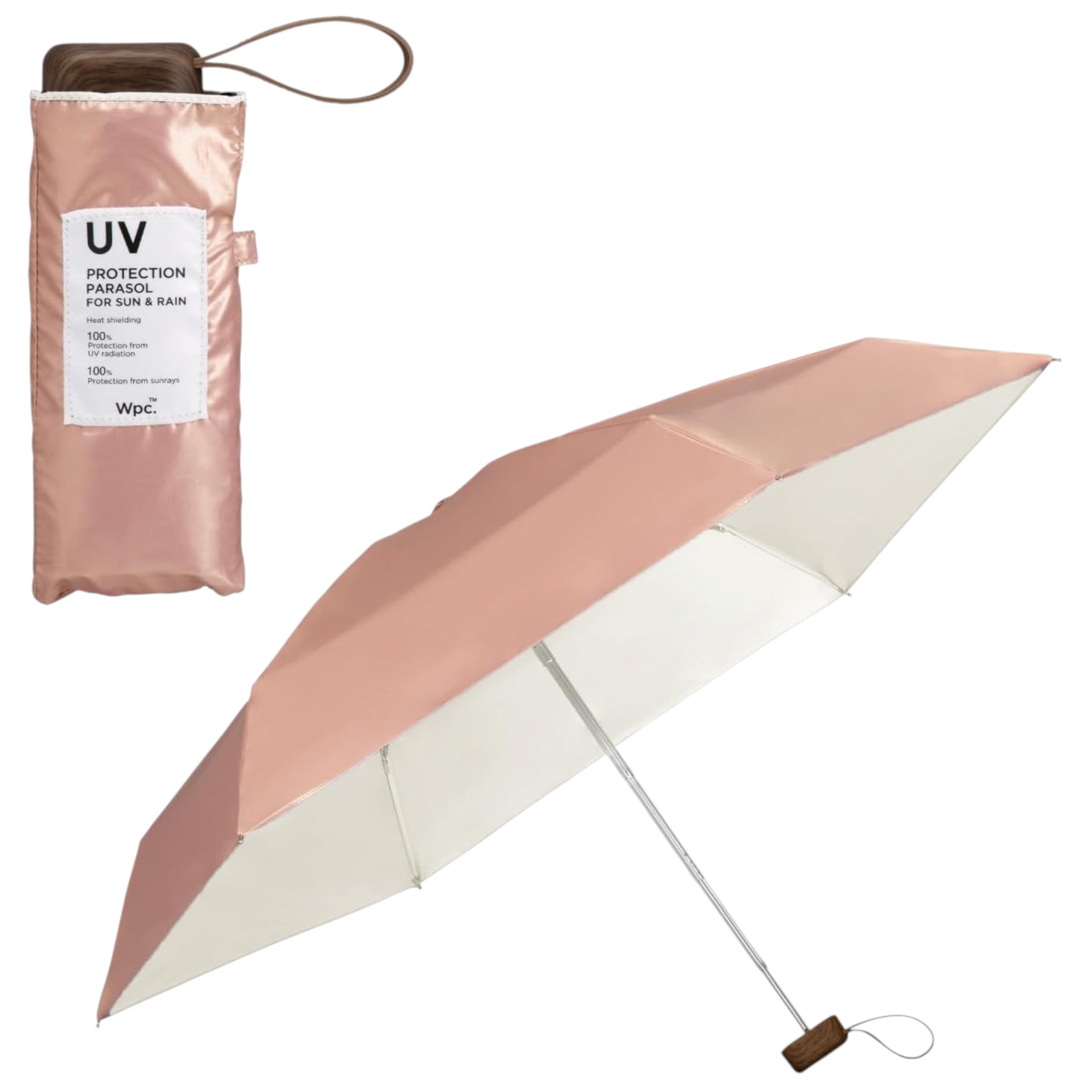 Wpc. UV Blocking Folding Umbrella Pearl Pink 50cm