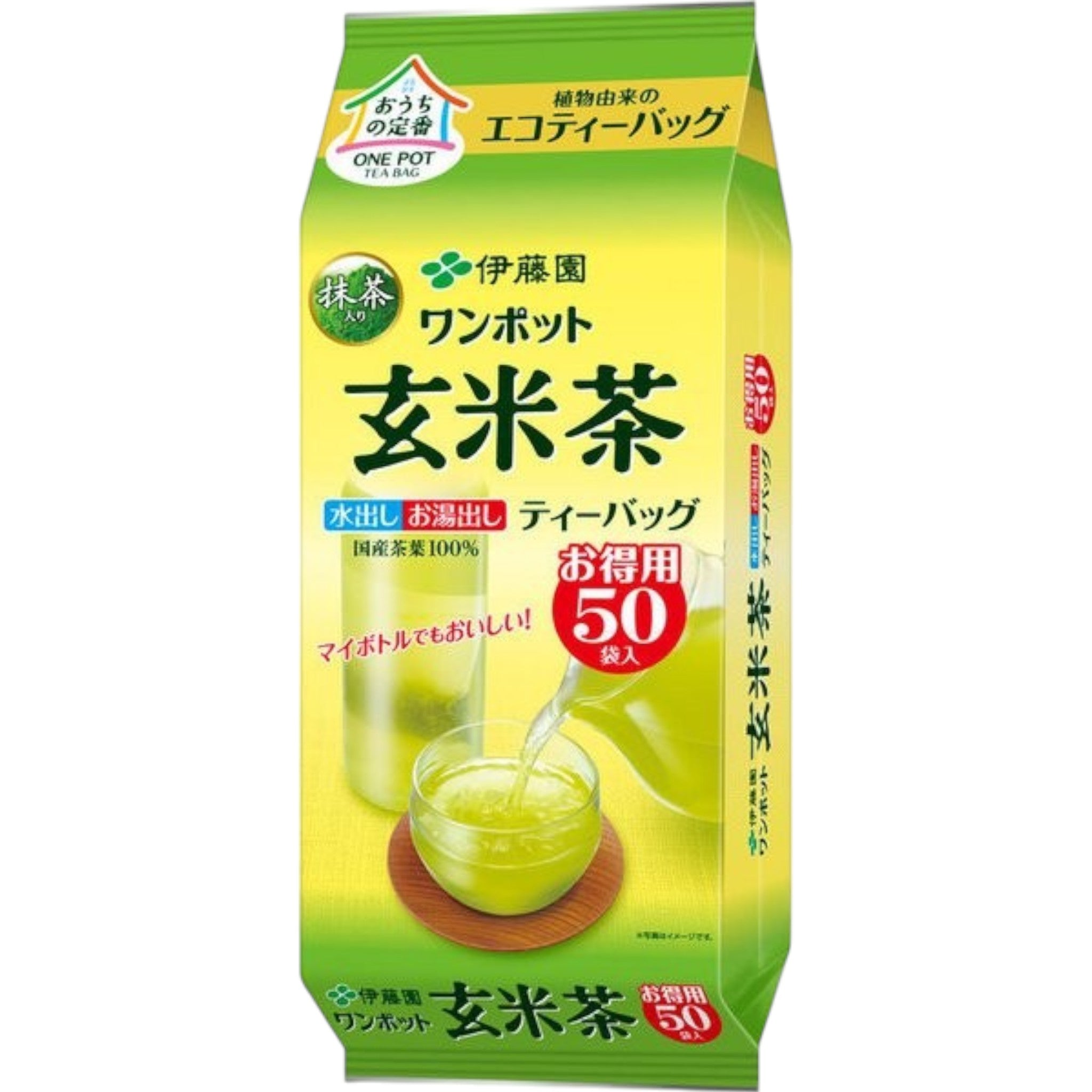Ito En One-Pot Matcha Genmaicha Eco Tea Bags 3.3g ร 50 Packs