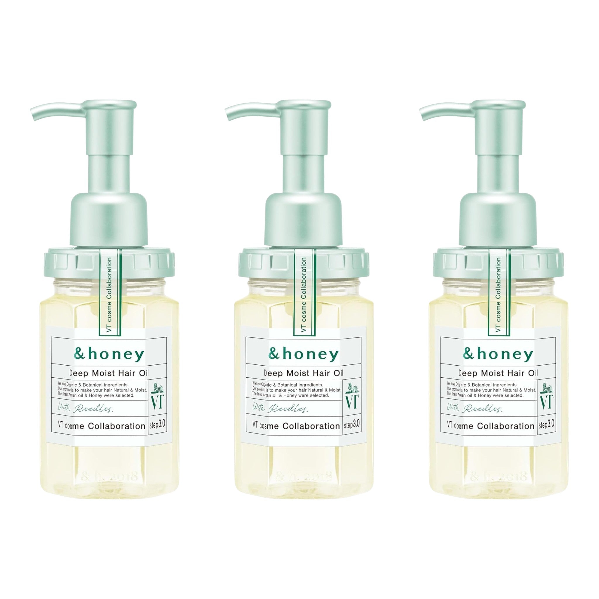 &honey Deep Moist Hair Oil 3.4 fl oz (100mL) × 3