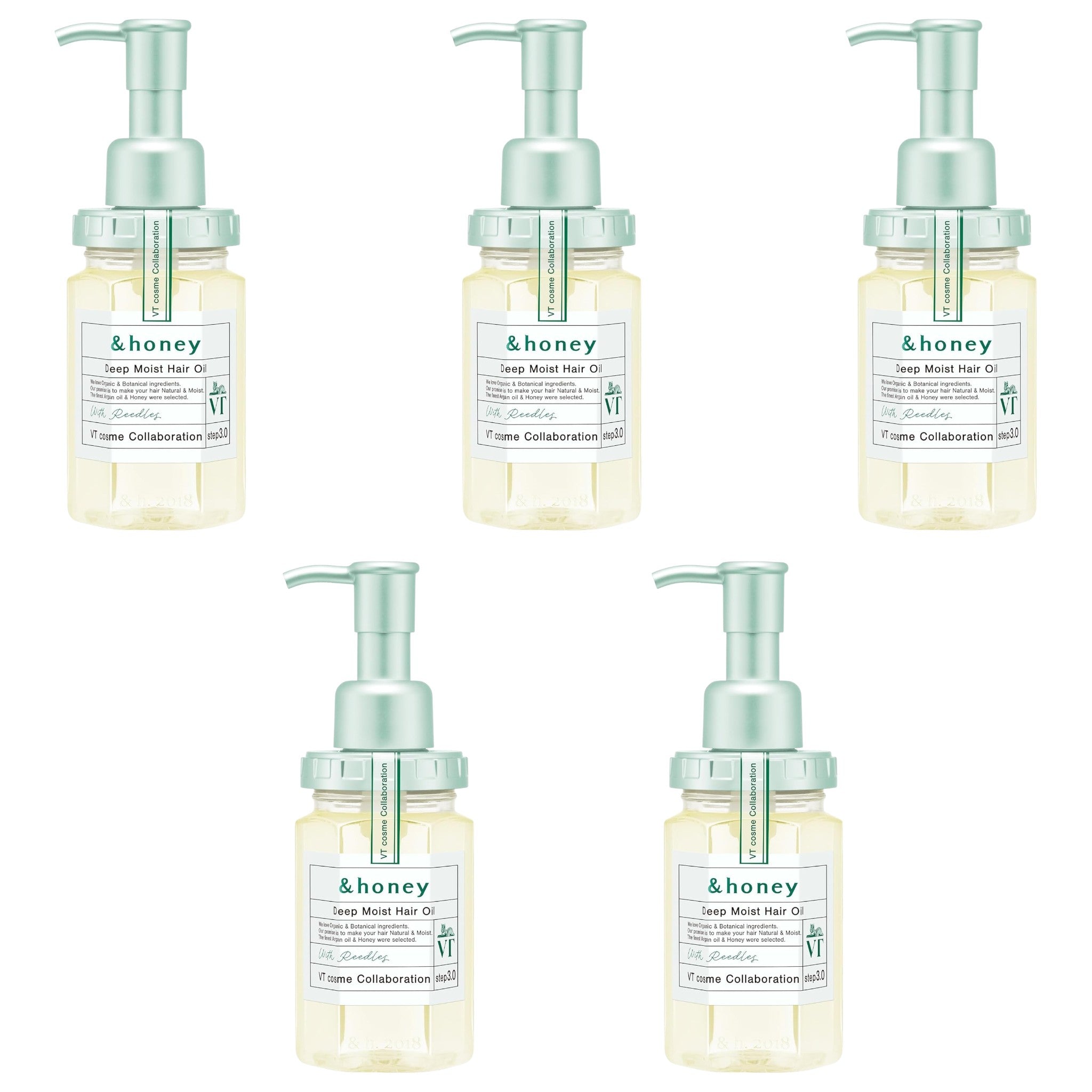 &honey Deep Moist Hair Oil 3.4 fl oz (100mL) × 5