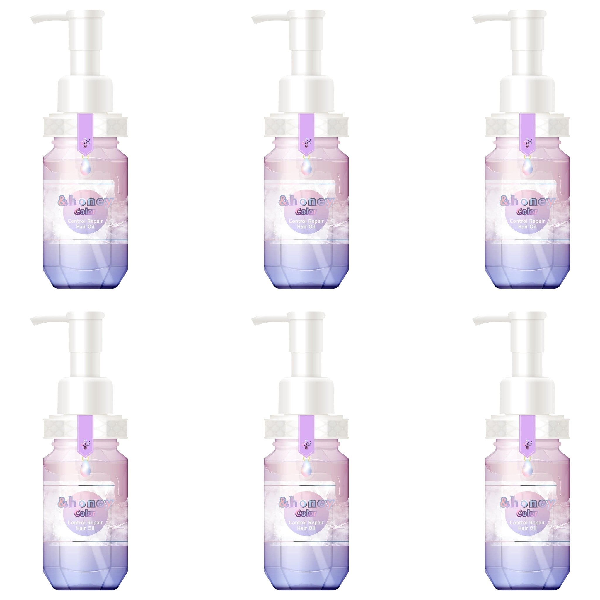 &honey Color Control Repair Hair Oil 3.4 fl oz (100mL) × 6
