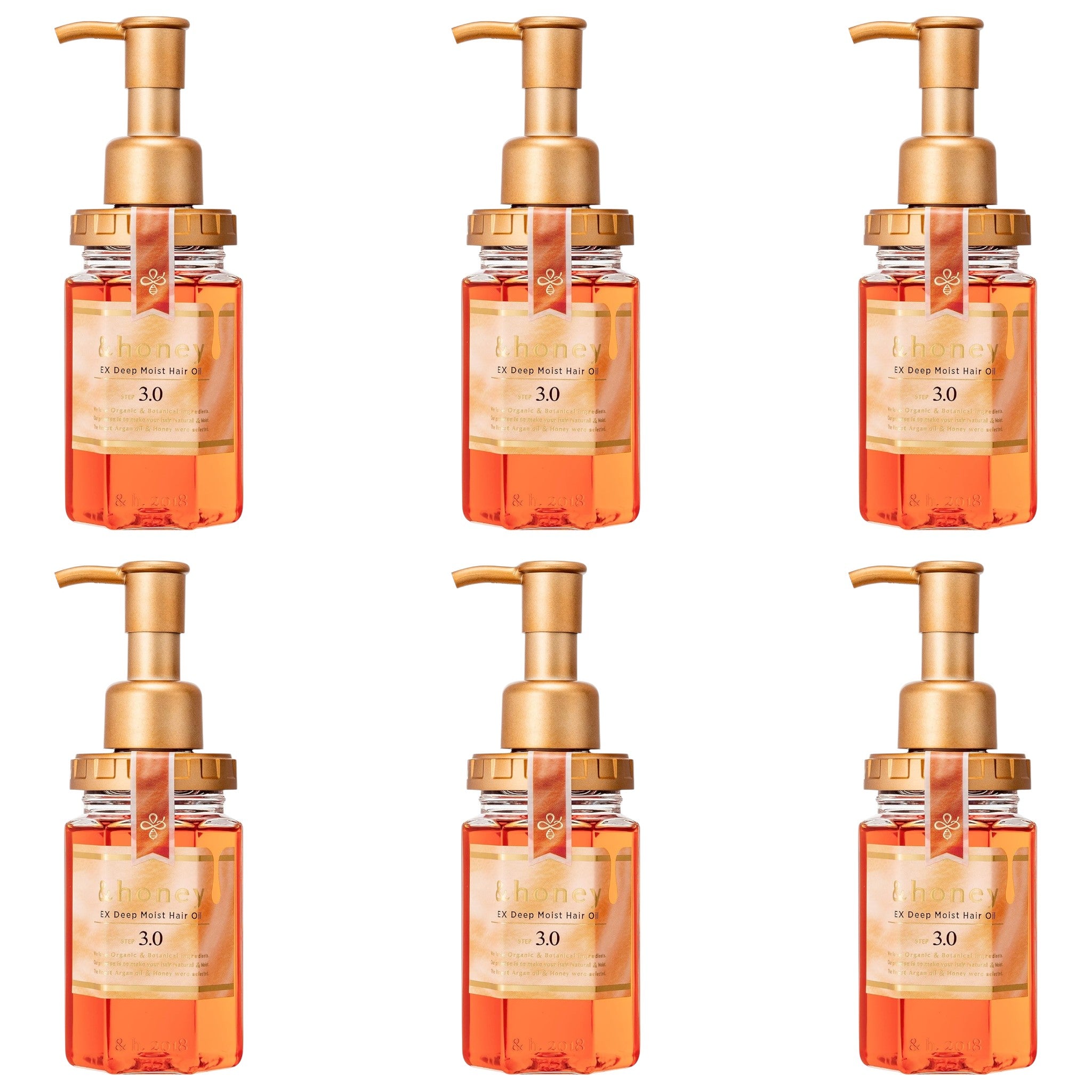 &honey EX Deep Moist Hair Oil 3.4 fl oz (100mL) × 6