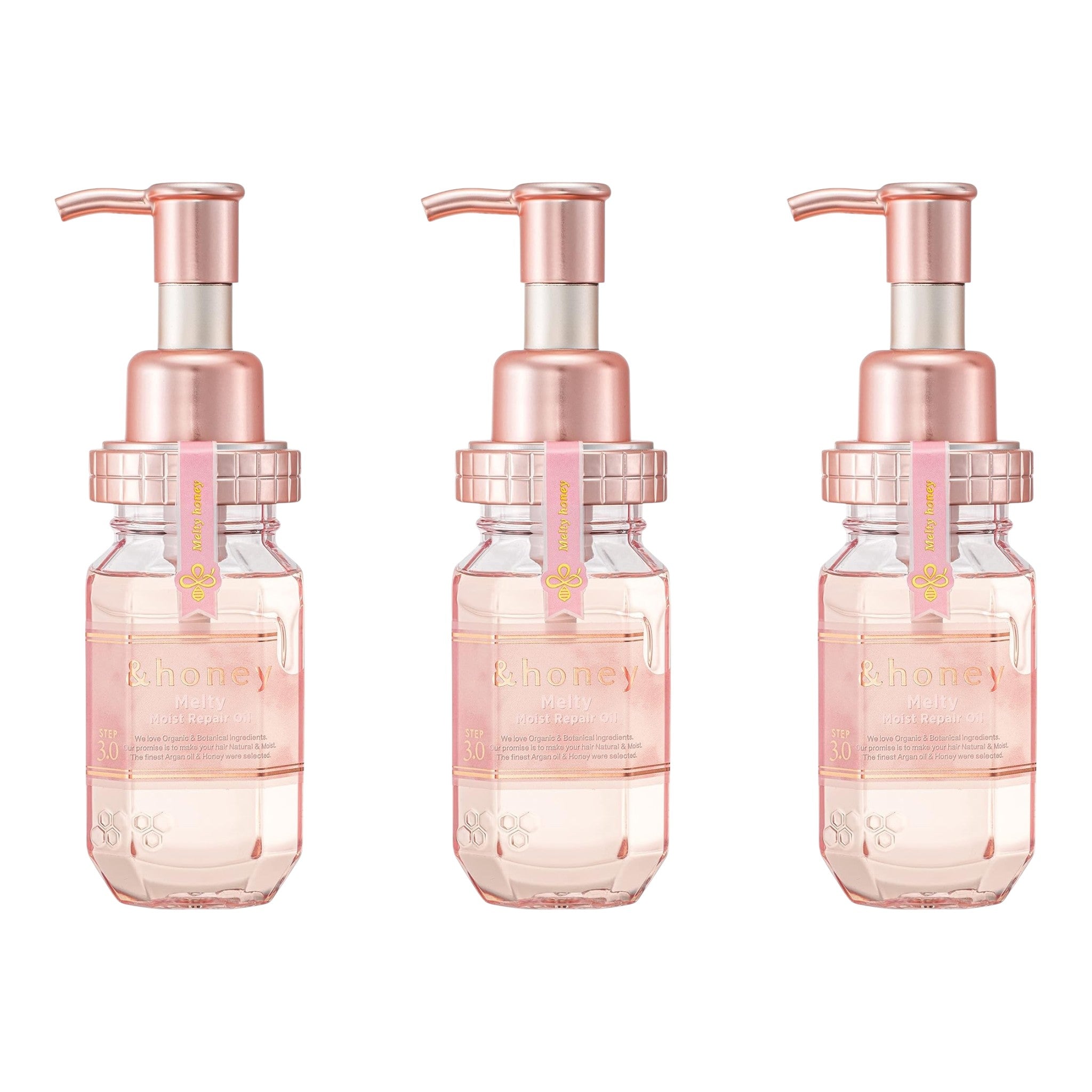 &honey Melty Moist Repair Hair Oil 3.4 fl oz (100mL) × 3