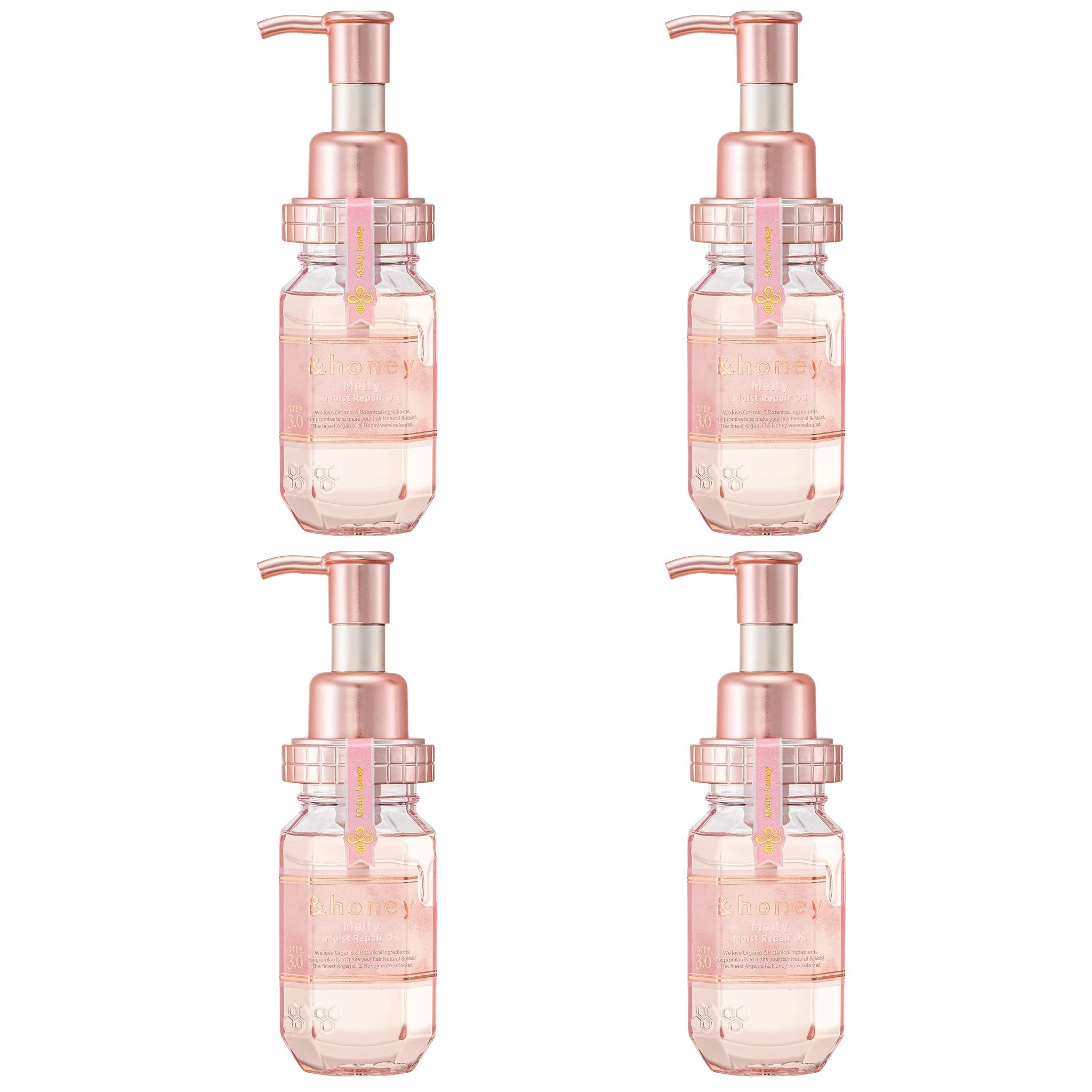 &honey Melty Moist Repair Hair Oil 3.4 fl oz (100mL) × 4
