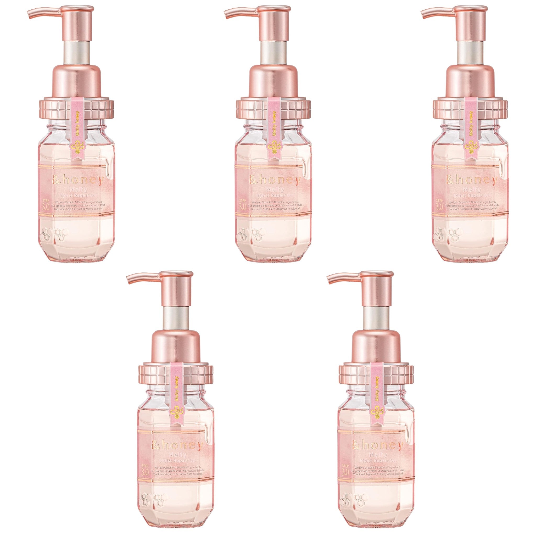 &honey Melty Moist Repair Hair Oil 3.4 fl oz (100mL) × 5