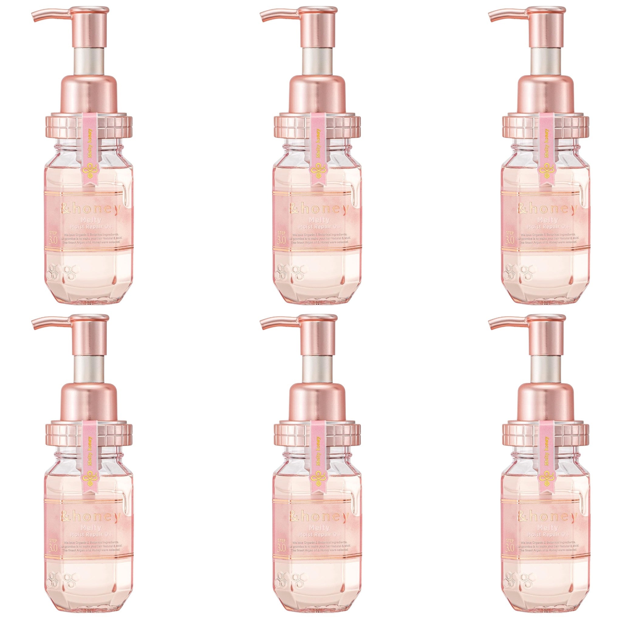 &honey Melty Moist Repair Hair Oil 3.4 fl oz (100mL) × 6
