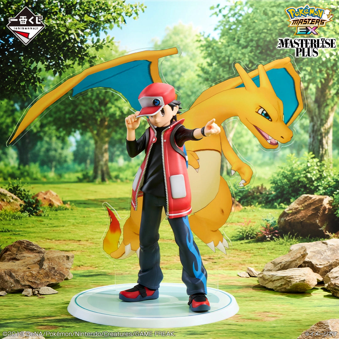 Ichiban Kuji Pokemon Masters EX Sygna Suit Red and Charizard MASTERLISE PLUS Prize A