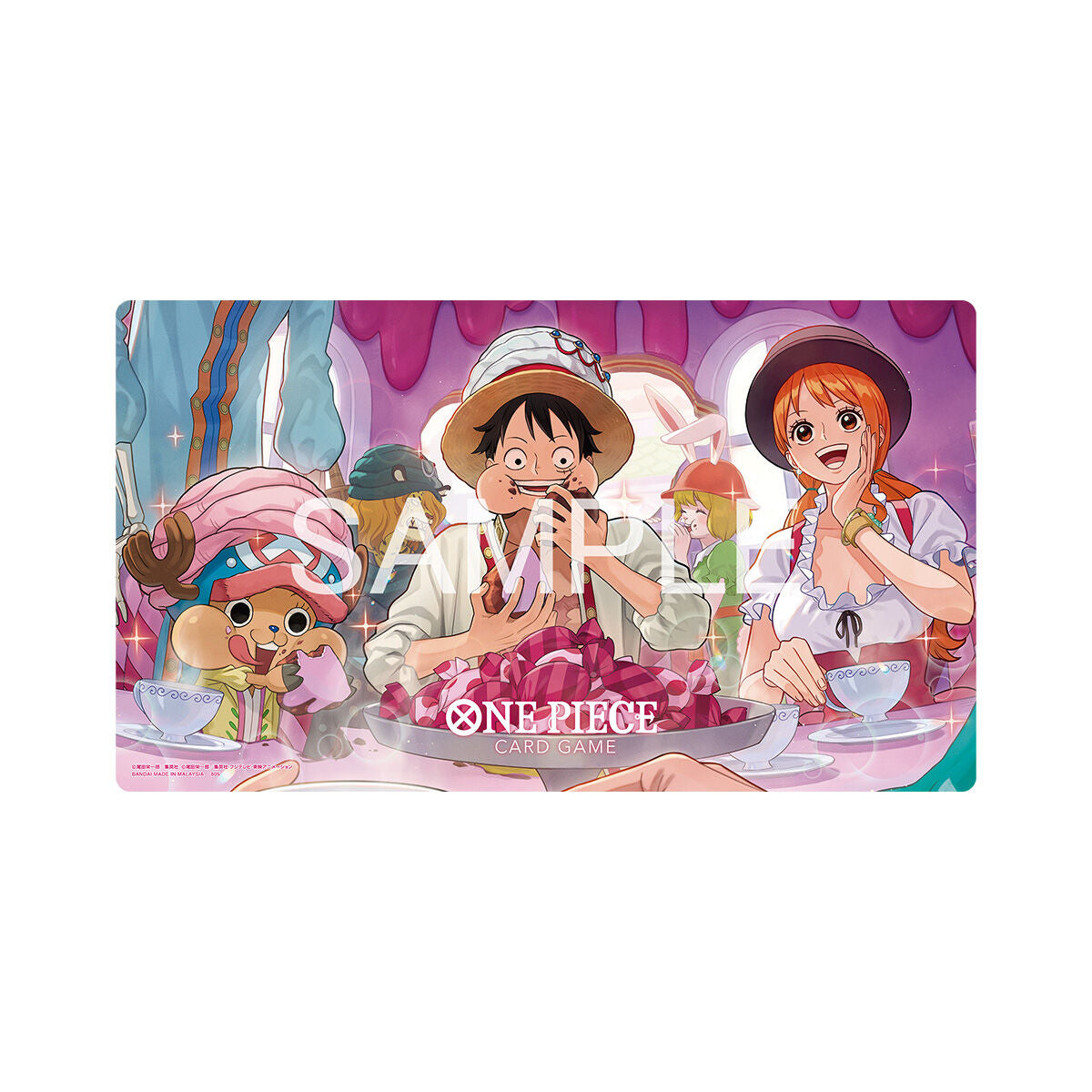 One Piece Card Game Official Playmat and Card Set Whole Cake Island Arc BCGFest 25-26