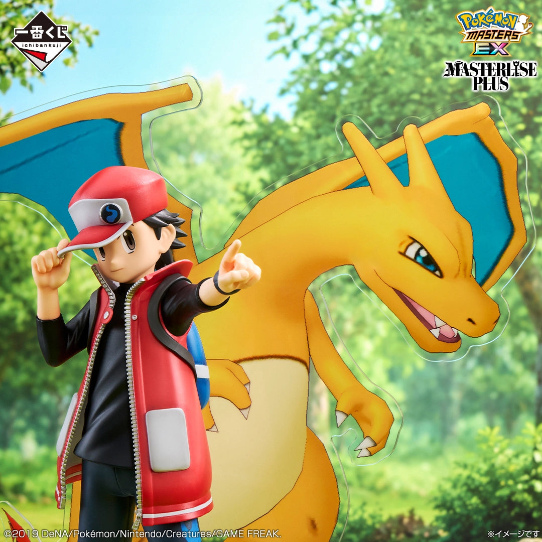Ichiban Kuji Pokemon Masters EX Sygna Suit Red and Charizard MASTERLISE PLUS Prize A