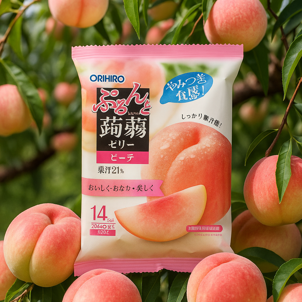 ORIHIRO Purunto Konjac Jelly Pouch - White Peach 120g