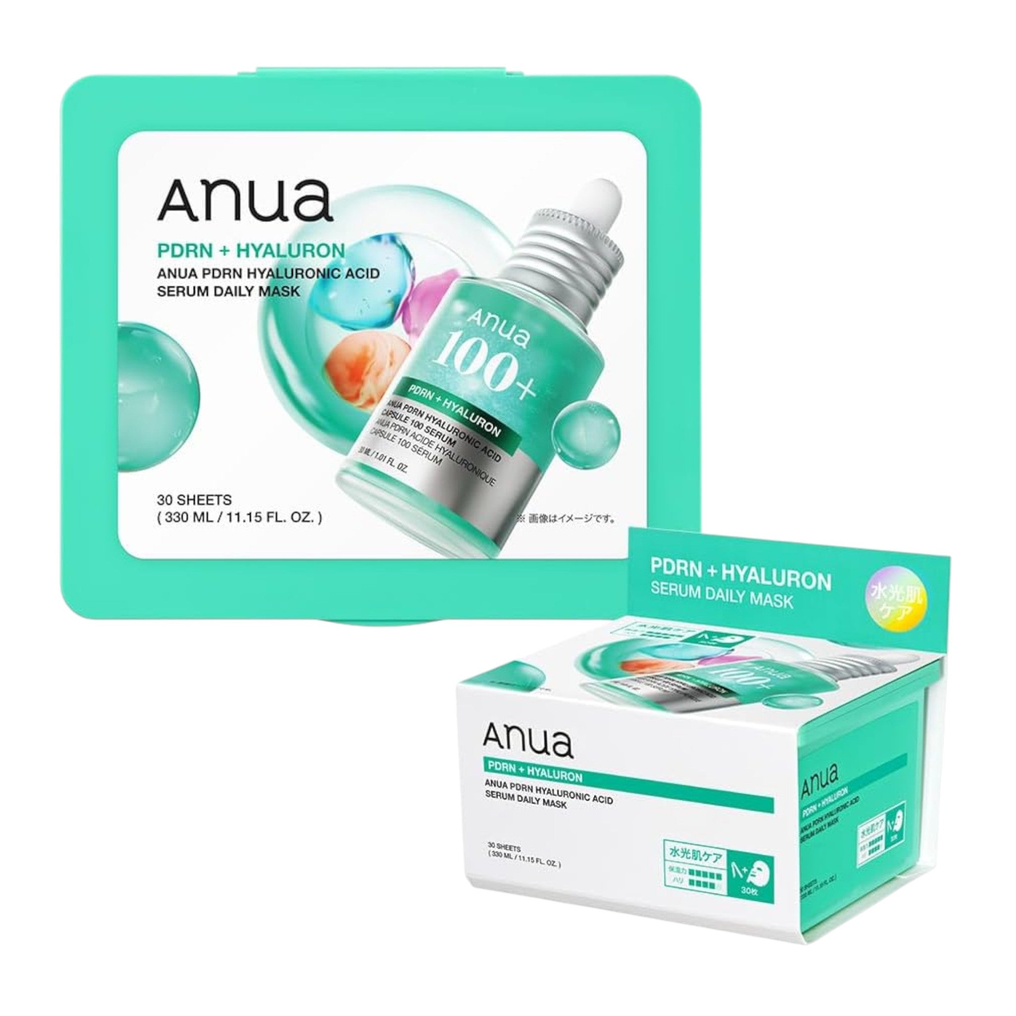 Anua PDRN Hyaluronic Acid Serum Daily Mask Pack - 30 Sheets