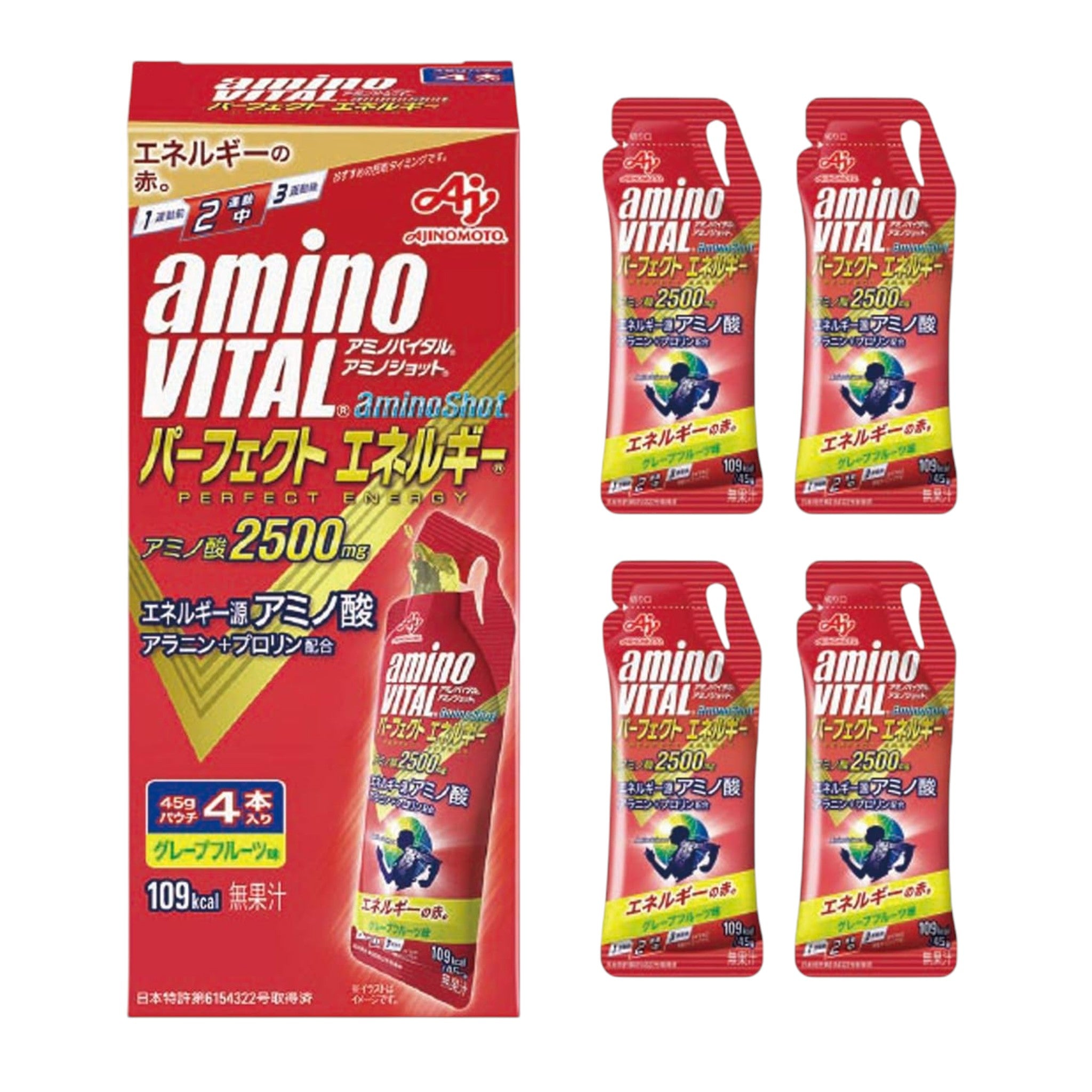 Amino Vital Amino Shot Perfect Energy 45g 4 Pack
