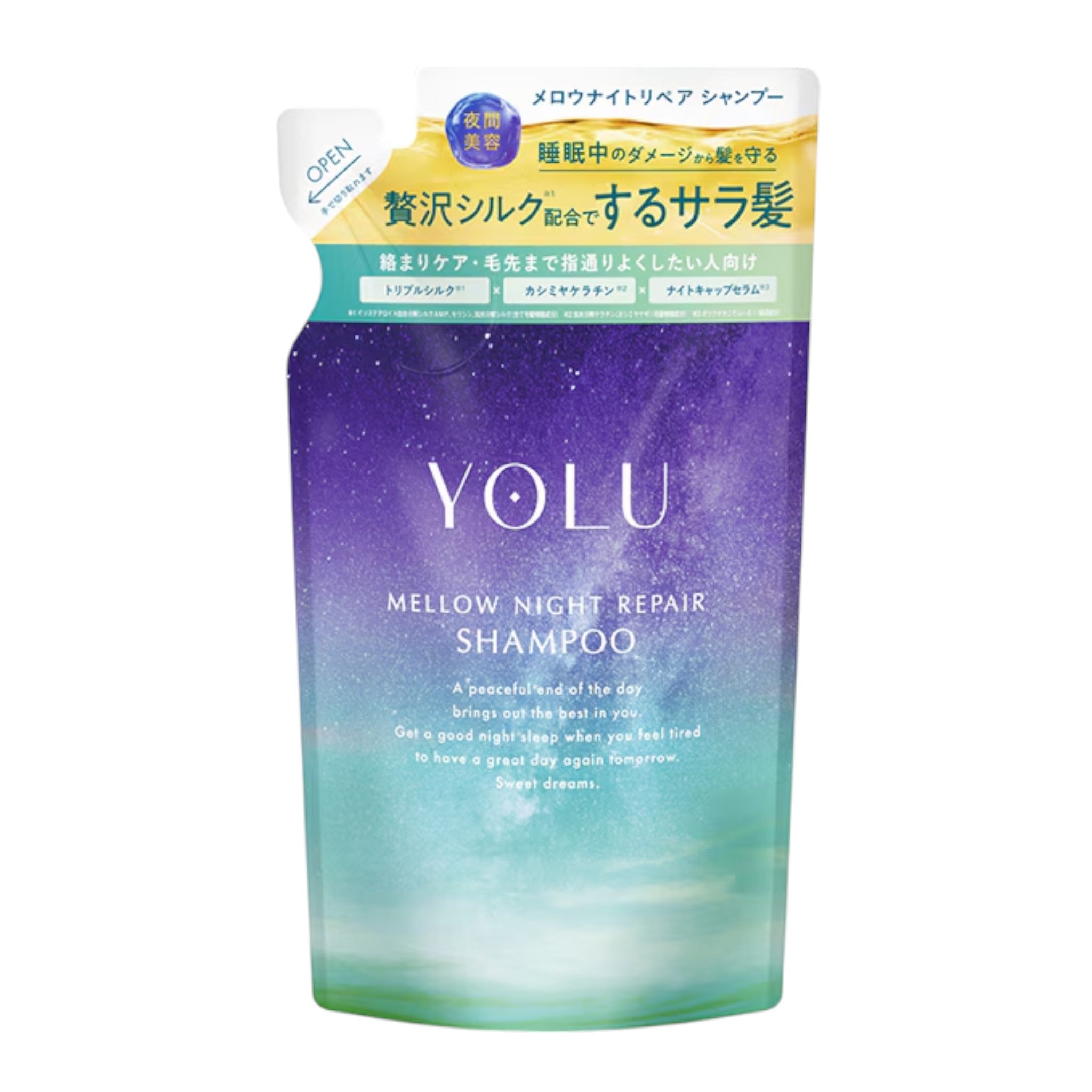 YOLU Mellow Night Repair Shampoo Refill 350ml