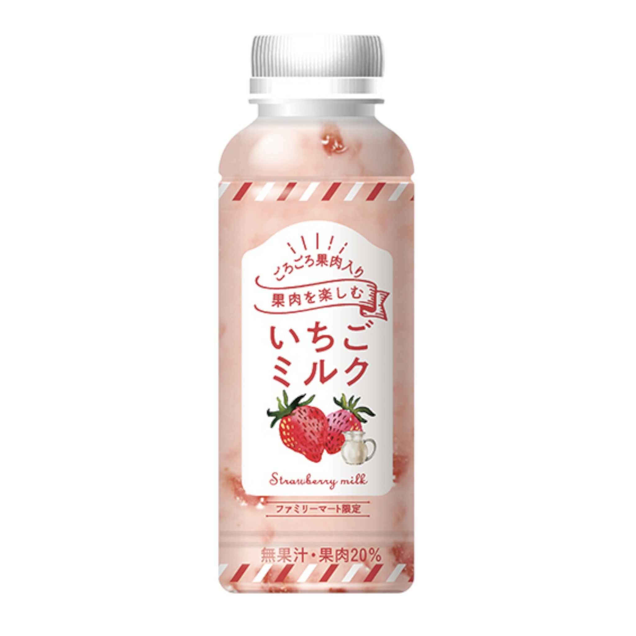 FamilyMart Strawberry Milk with Fruit Pulp 300ml