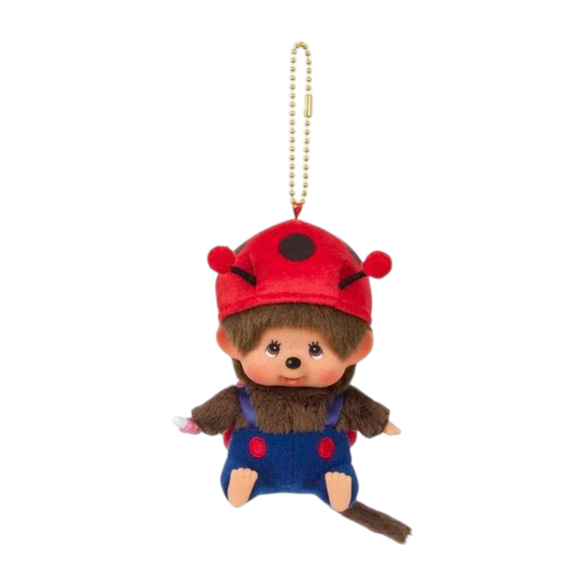 Monchhichi Big Face SS Ladybug Plush Keychain Mascot 11cm