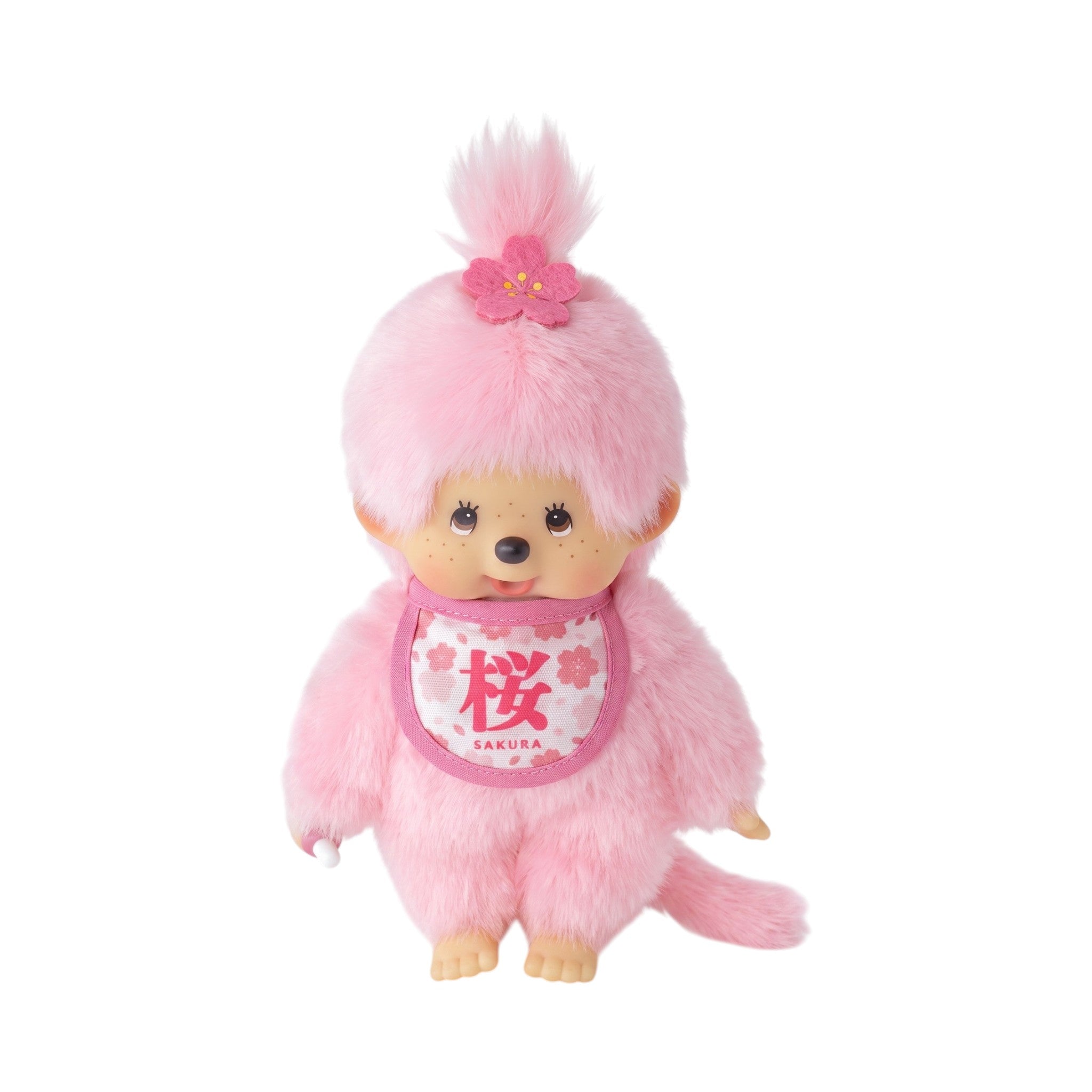 Sekiguchi Sakura Monchhichi Girl Plush Toy Size S Japan 21.5cm