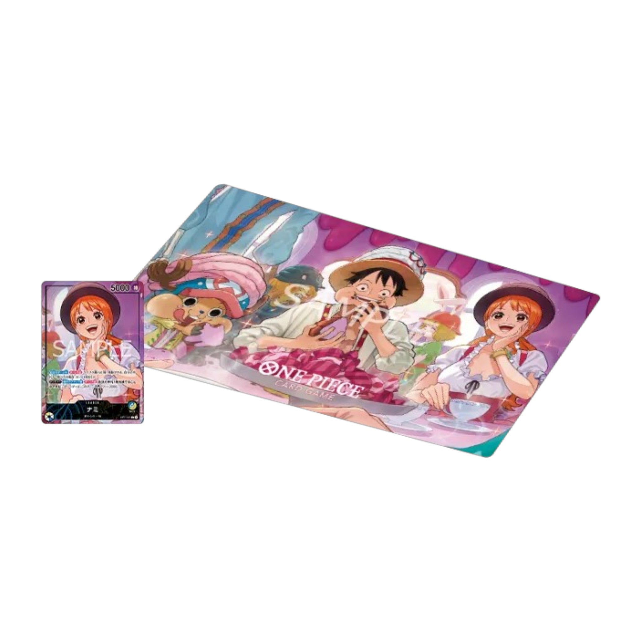 One Piece Card Game Official Playmat and Card Set Whole Cake Island Arc Japanese