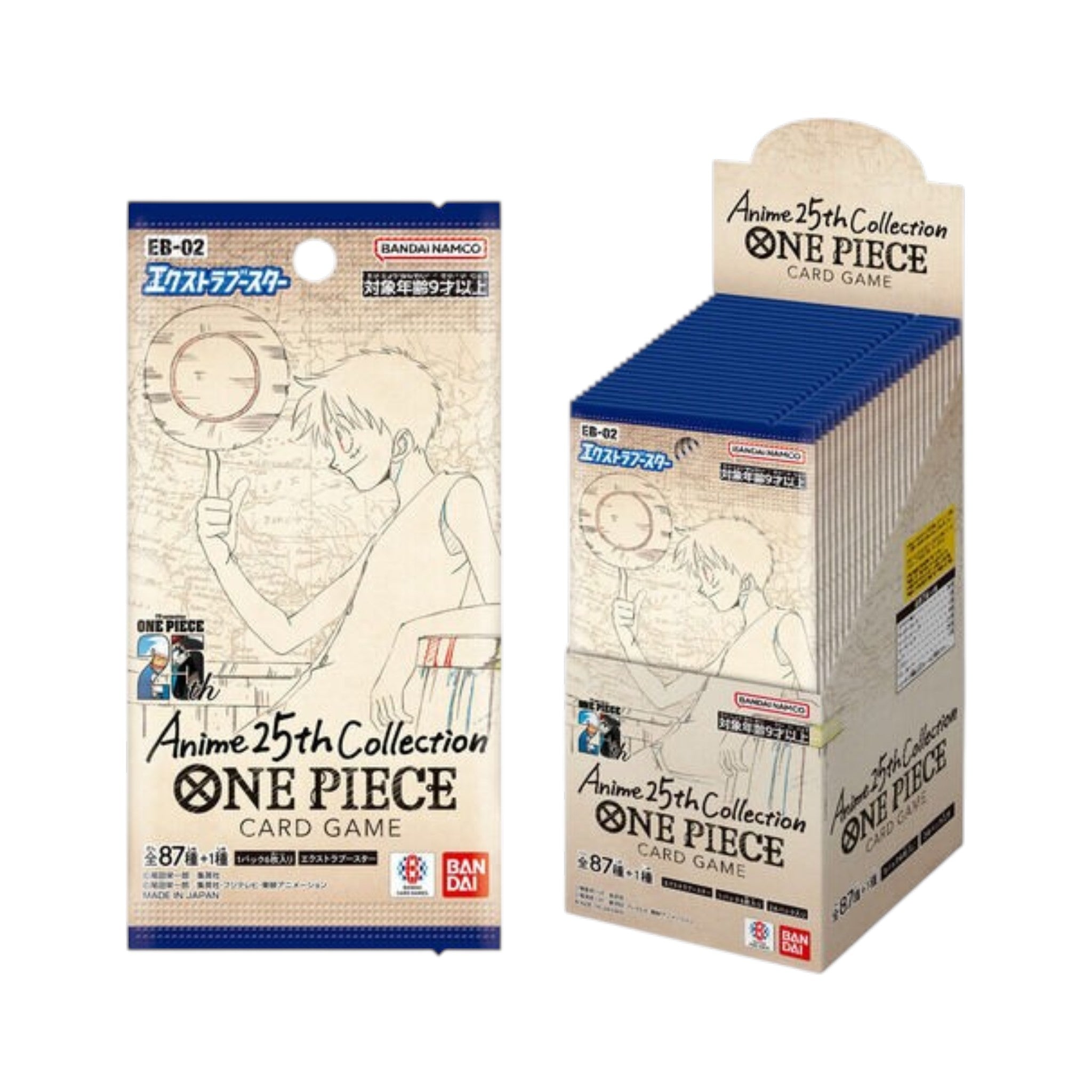 One Piece Card Game Anime 25th Collection EB-02 Booster Box Japanese