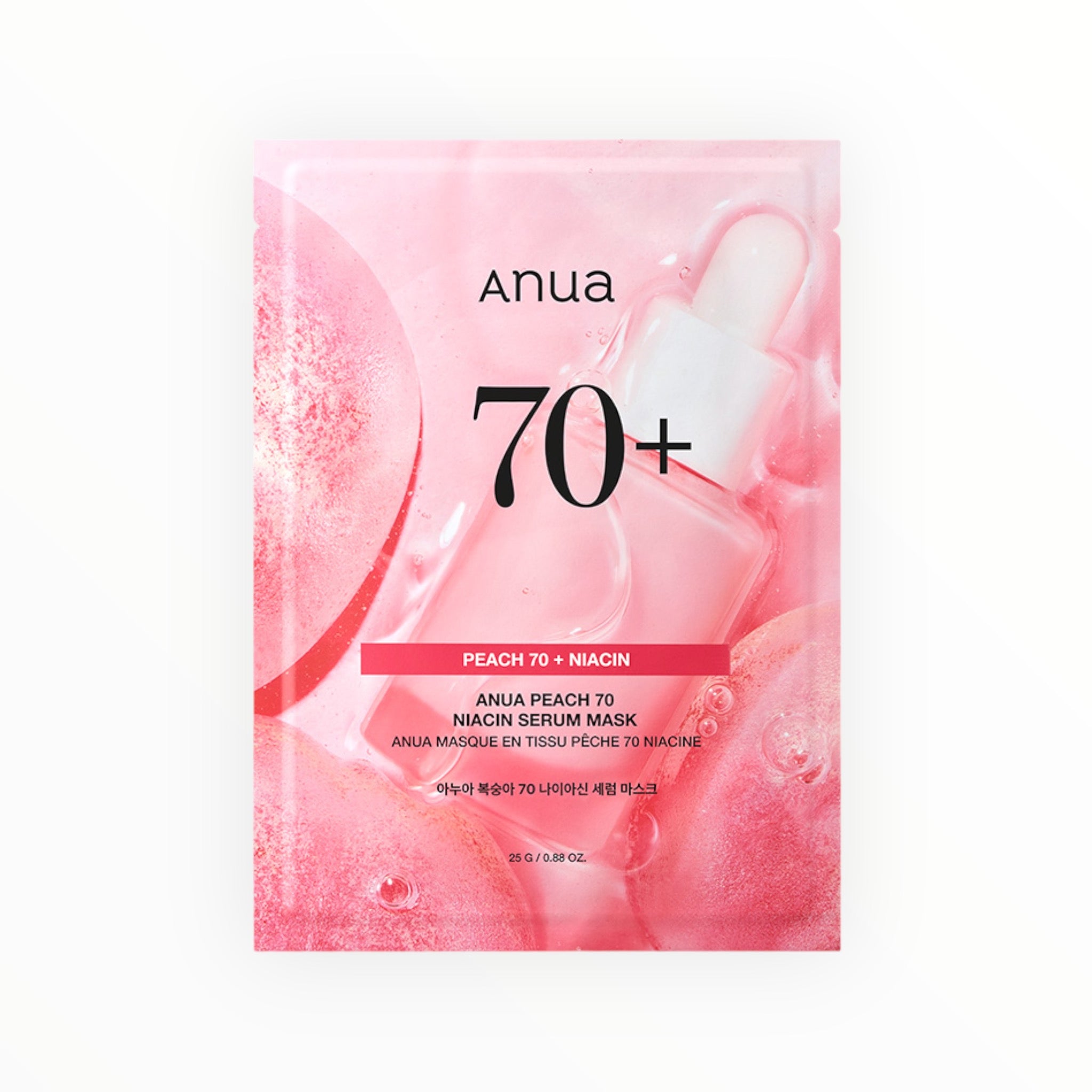 Anua Peach 70% Niacin Serum Mask (10 Sheets)