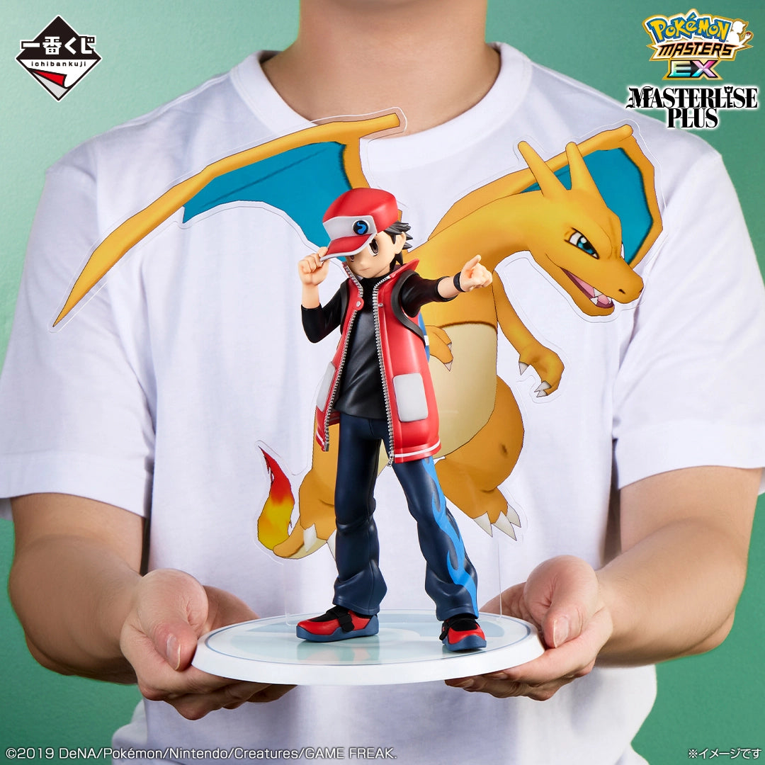 Ichiban Kuji Pokemon Masters EX Sygna Suit Red and Charizard MASTERLISE PLUS Prize A