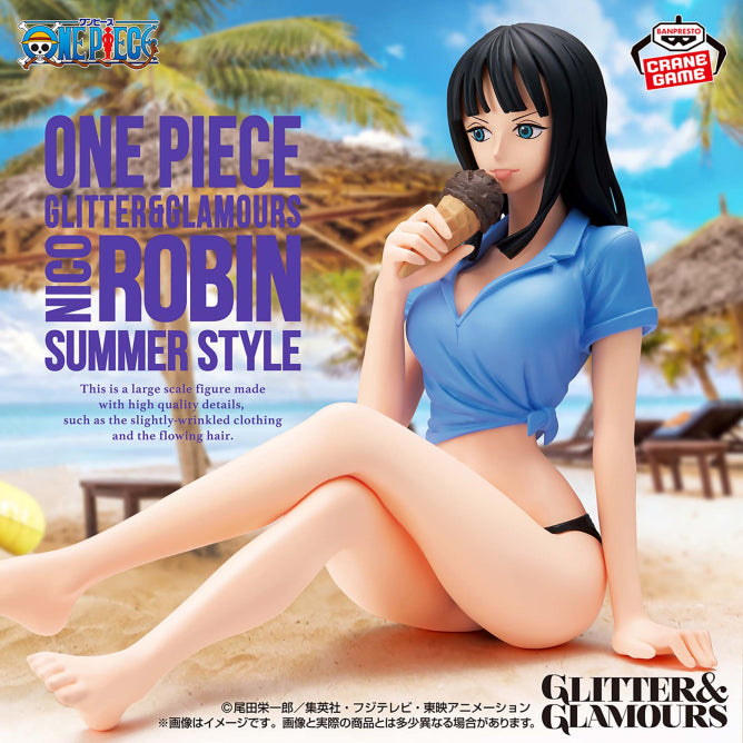 One Piece Nico Robin Summer Style GLITTER and GLAMOURS Prize Figure