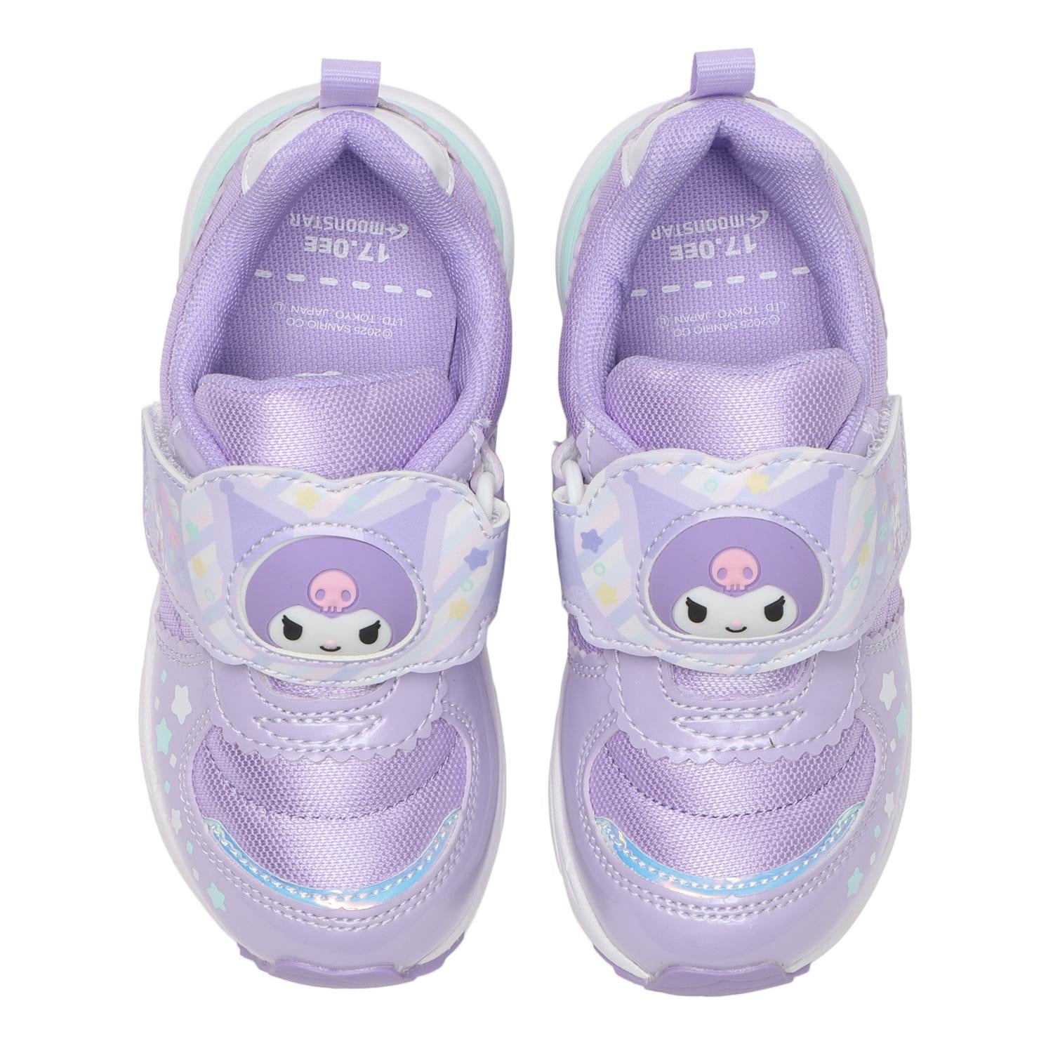 Moonstar Sanrio LED Kids Shoes 7203 Purple (Kuromi)